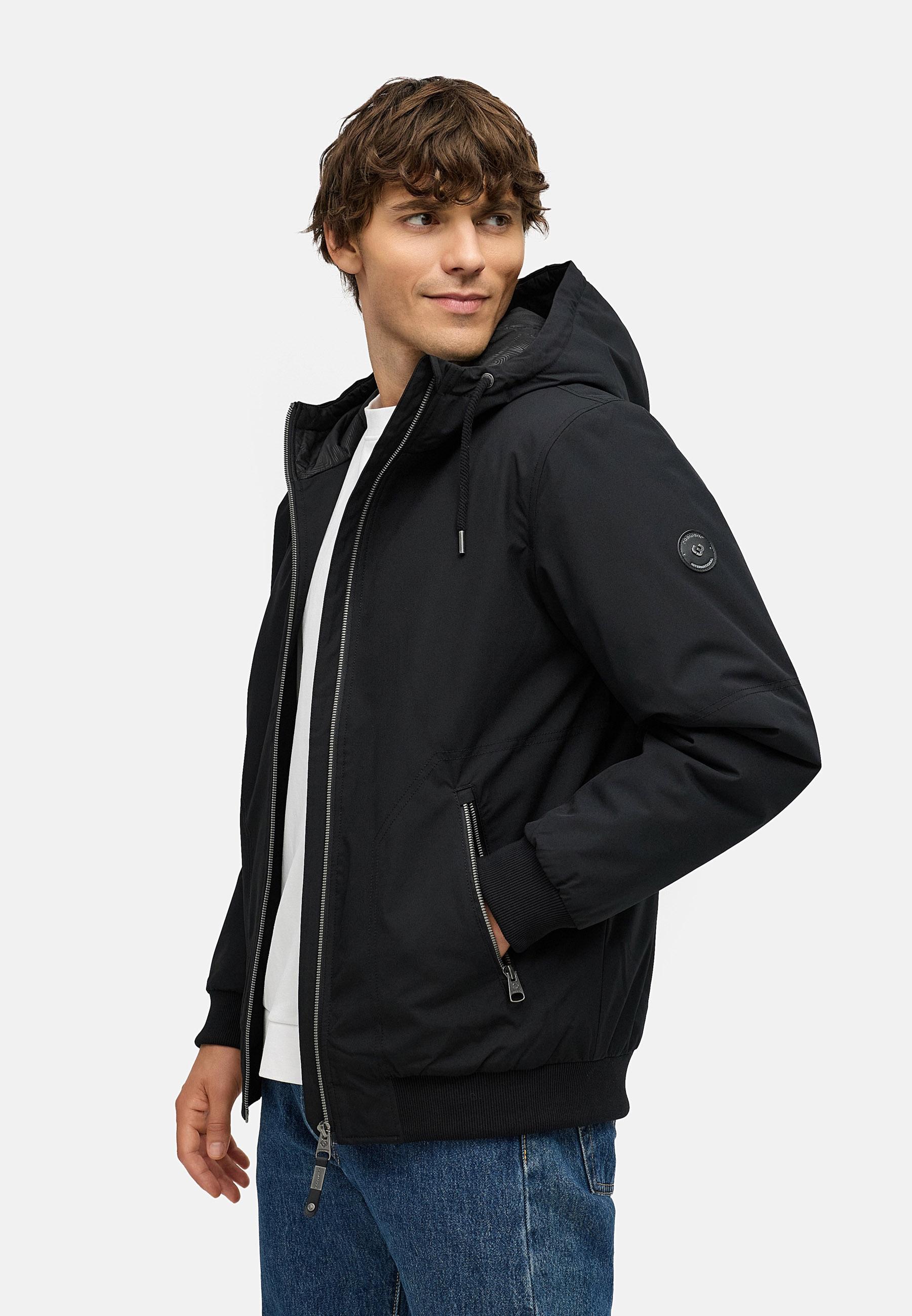 Wasserdichte Winterjacke mit verstellbarer Kapuze "Stuartt YOUMODO" Black