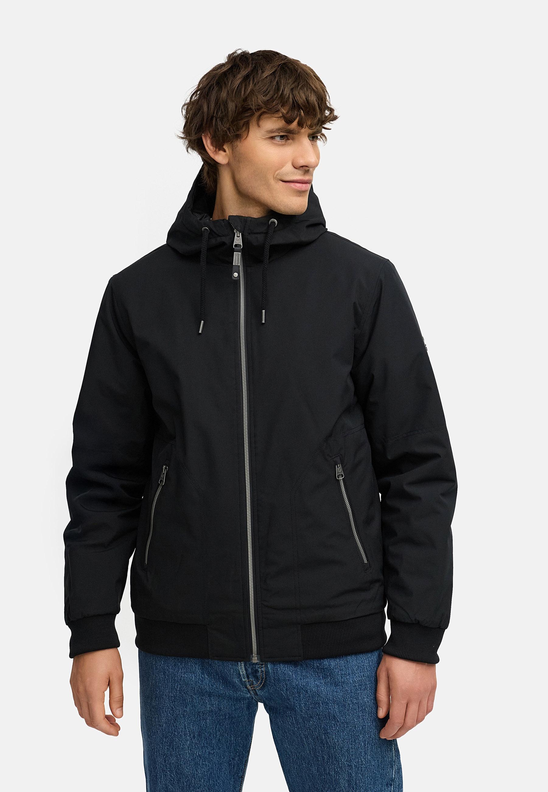 Wasserdichte Winterjacke mit verstellbarer Kapuze "Stuartt YOUMODO" Black