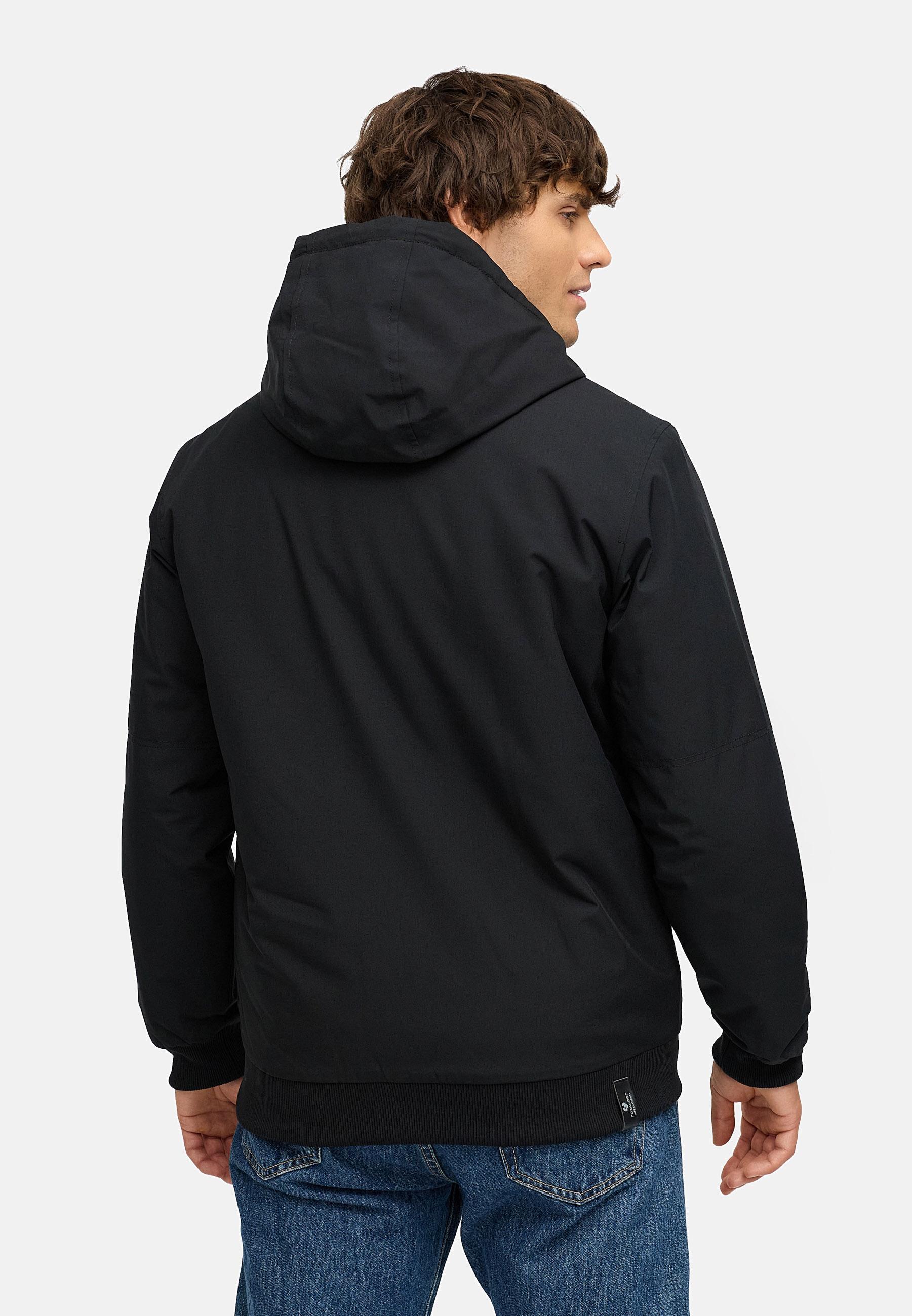 Wasserdichte Winterjacke mit verstellbarer Kapuze "Stuartt YOUMODO" Black