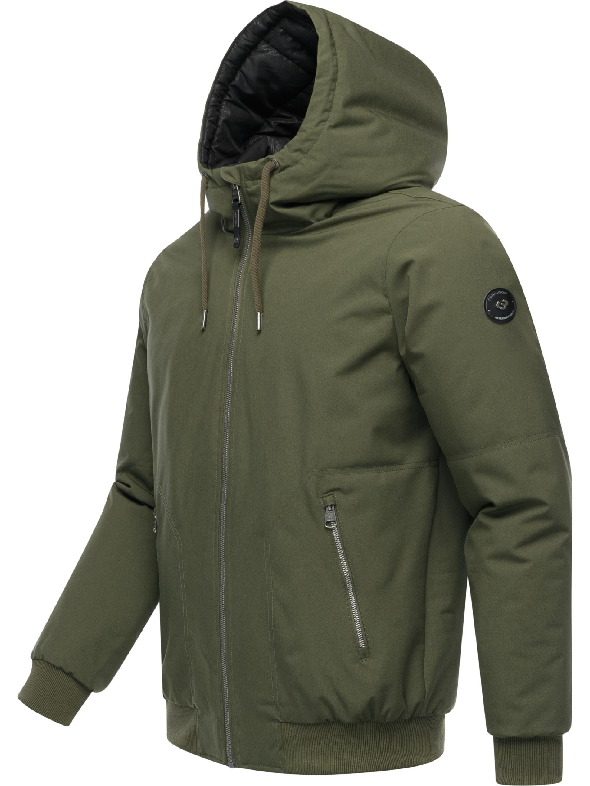 Wasserdichte Winterjacke mit verstellbarer Kapuze "Stuartt YOUMODO" Dark Olive