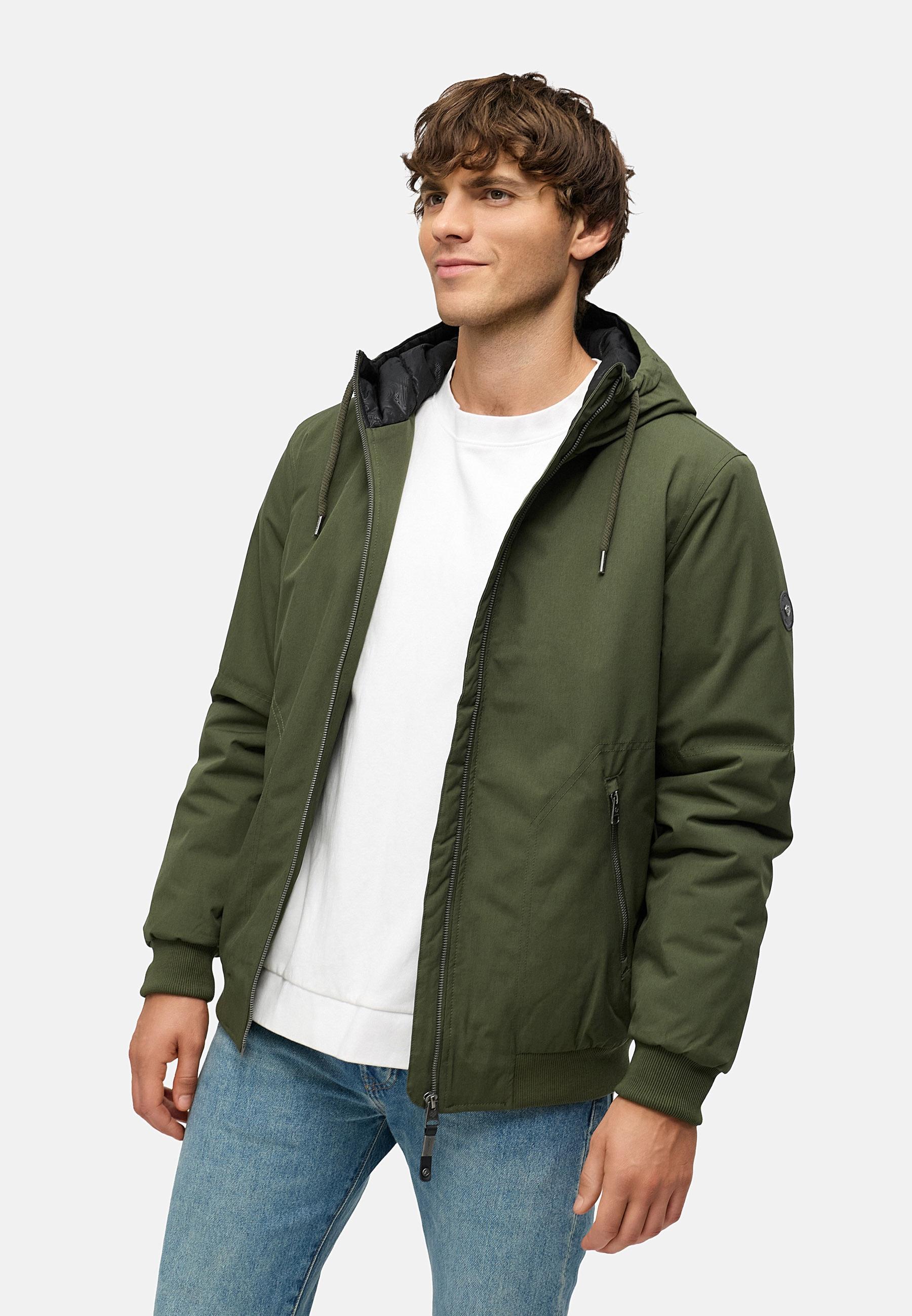 Wasserdichte Winterjacke mit verstellbarer Kapuze "Stuartt YOUMODO" Dark Olive