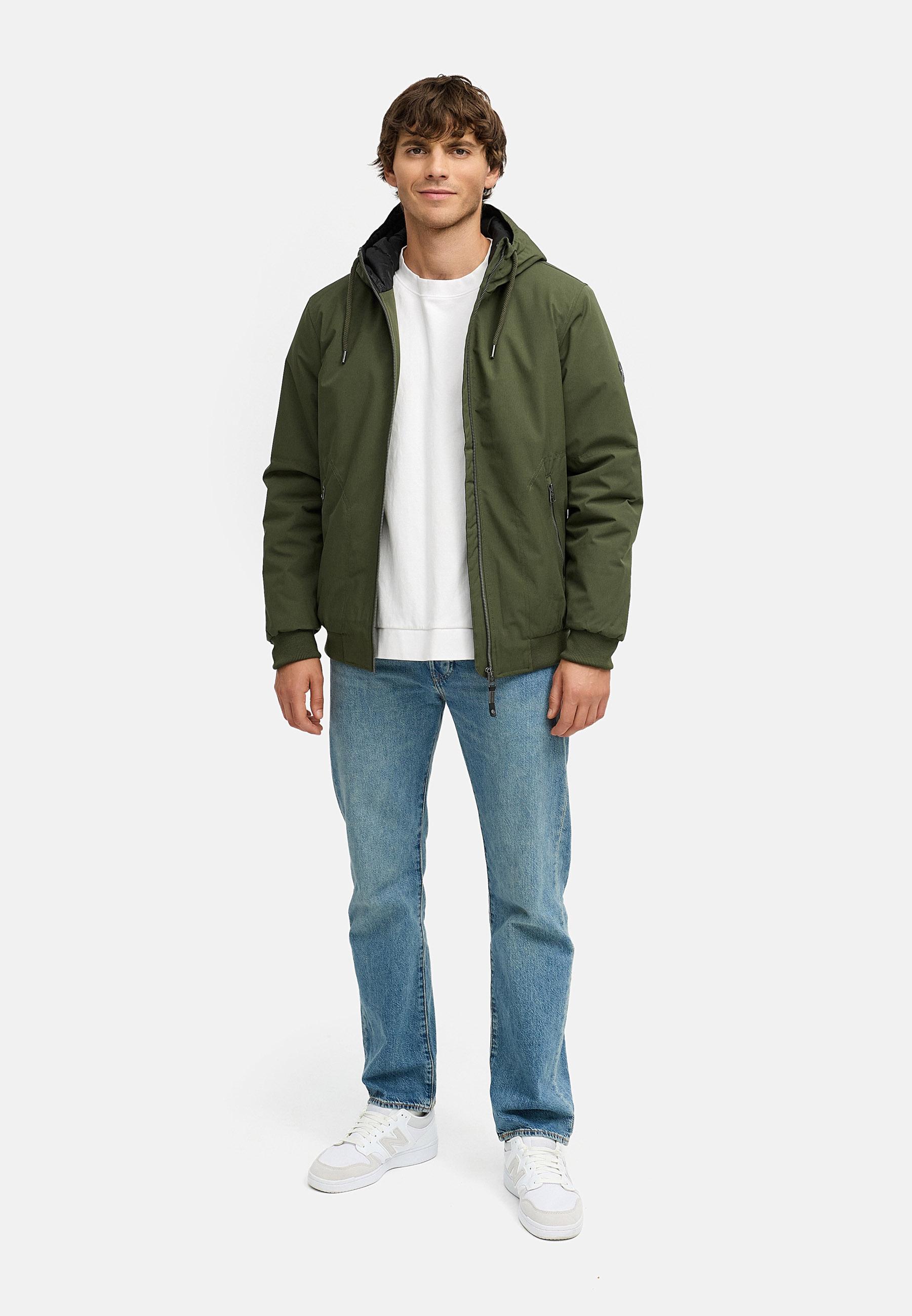 Wasserdichte Winterjacke mit verstellbarer Kapuze "Stuartt YOUMODO" Dark Olive