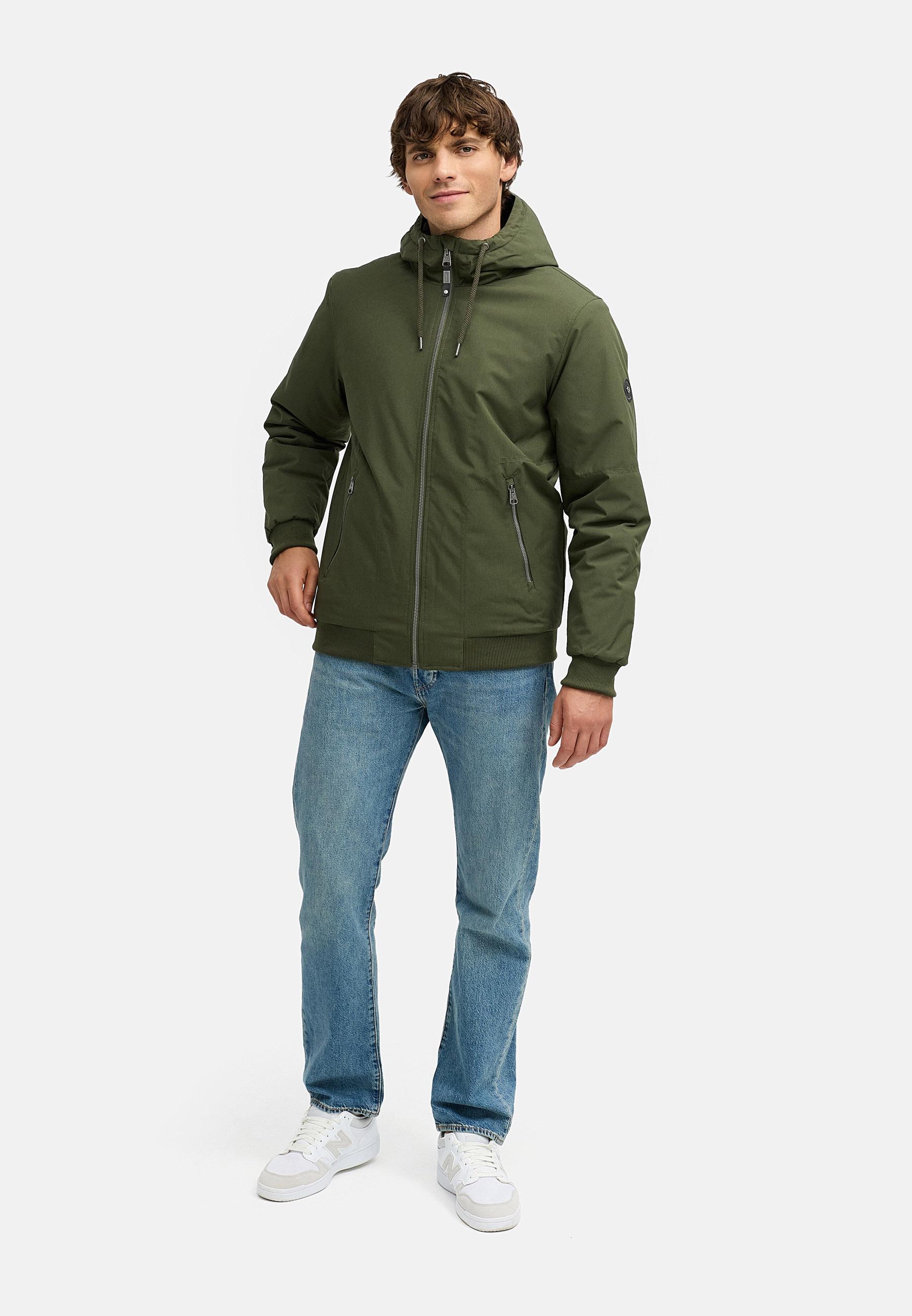 Wasserdichte Winterjacke mit verstellbarer Kapuze "Stuartt YOUMODO" Dark Olive