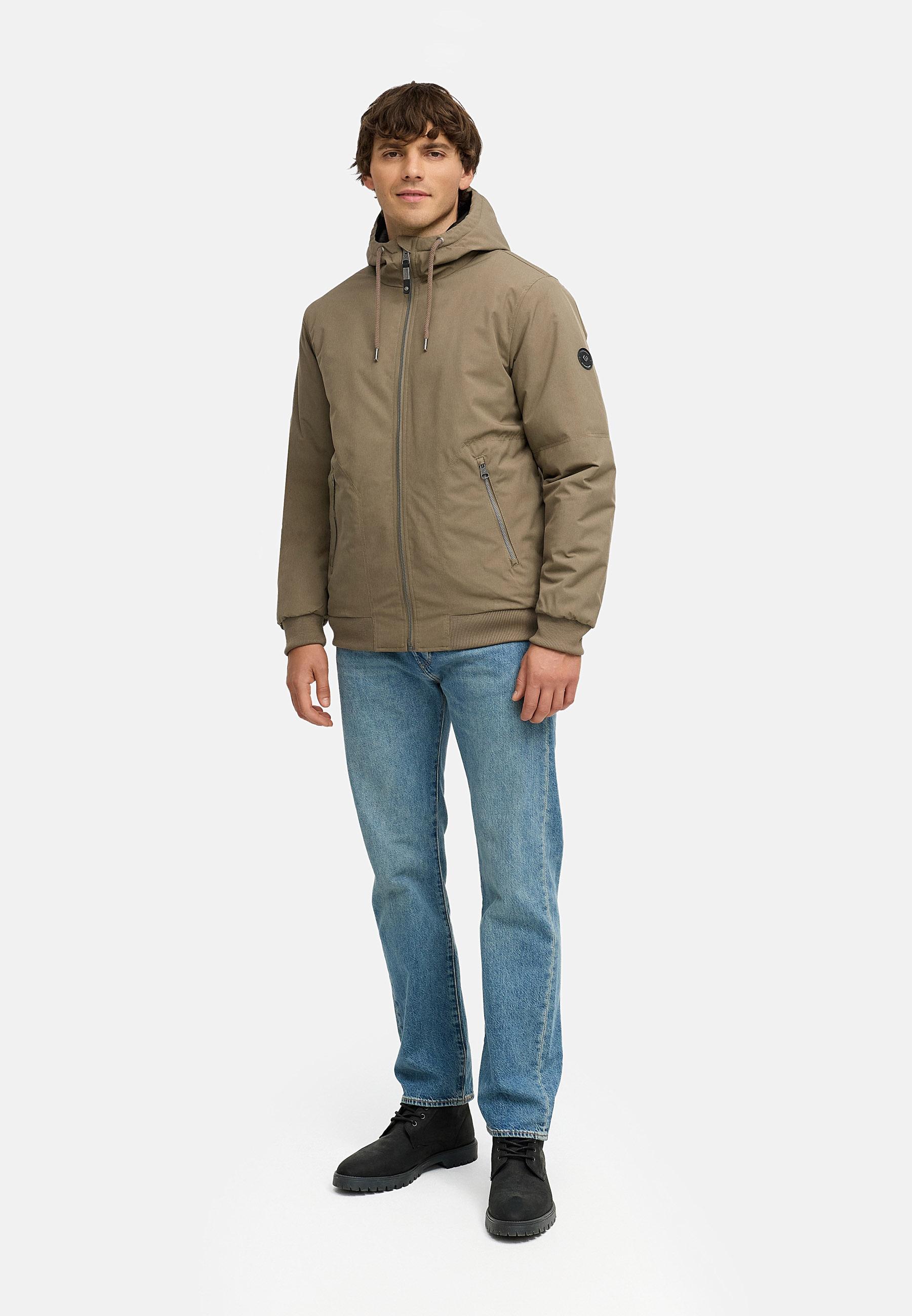 Wasserdichte Winterjacke mit verstellbarer Kapuze "Stuartt YOUMODO" Mocca