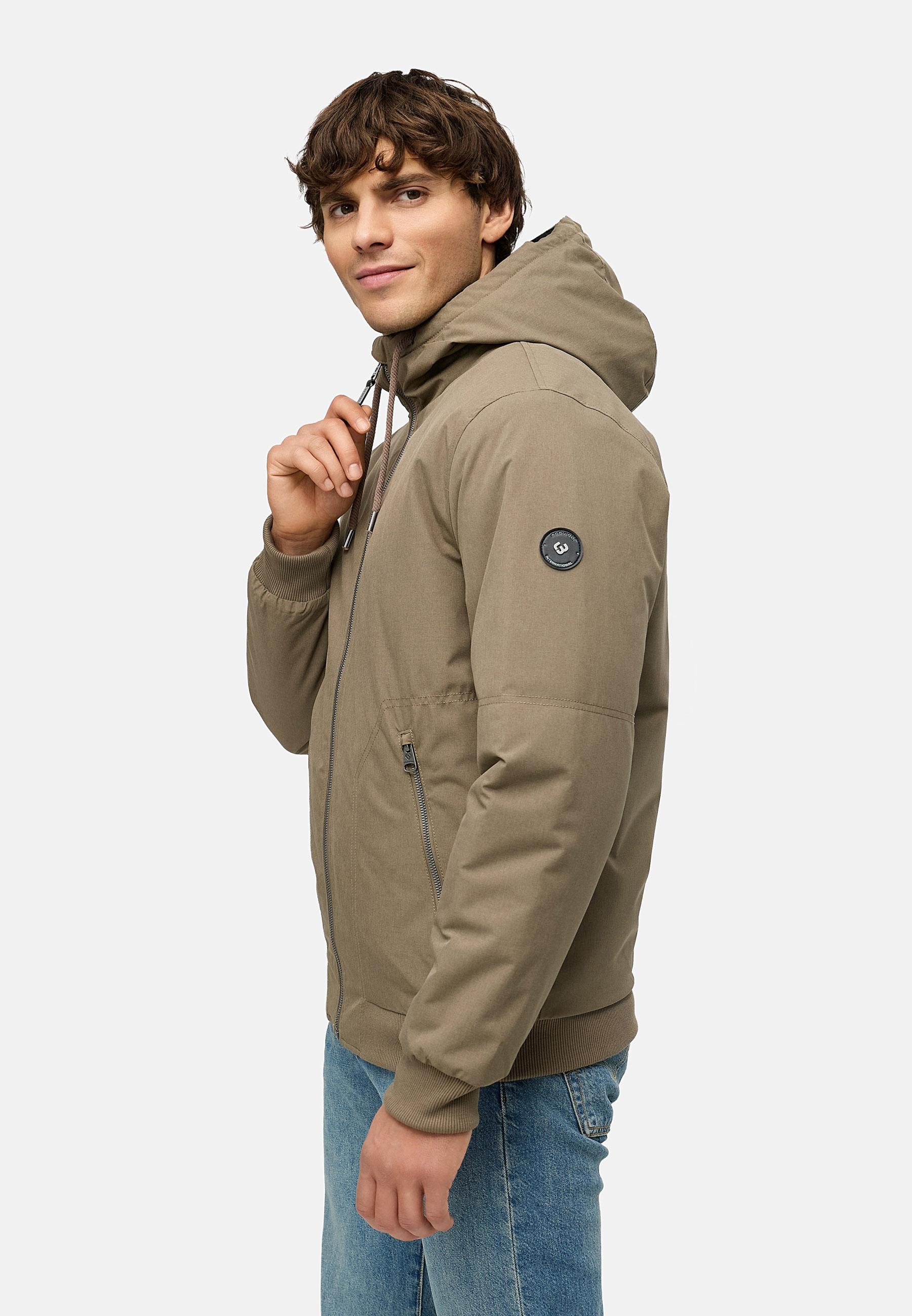 Wasserdichte Winterjacke mit verstellbarer Kapuze "Stuartt YOUMODO" Mocca