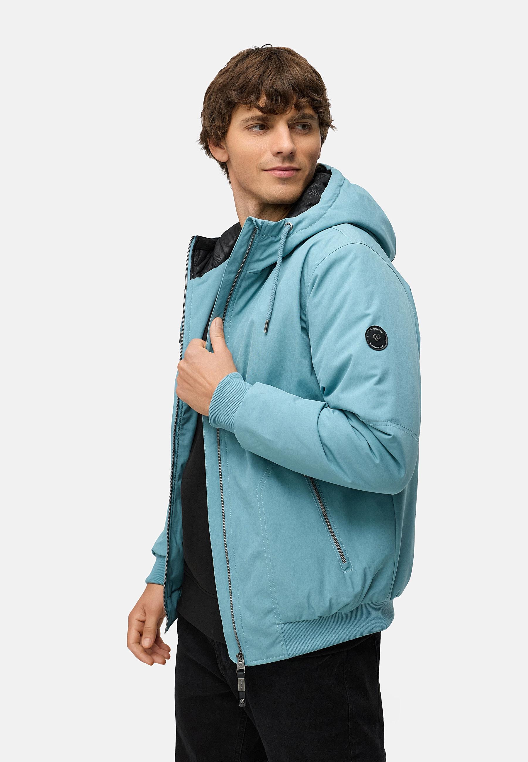 Wasserdichte Winterjacke mit verstellbarer Kapuze "Stuartt YOUMODO" Stone Blue