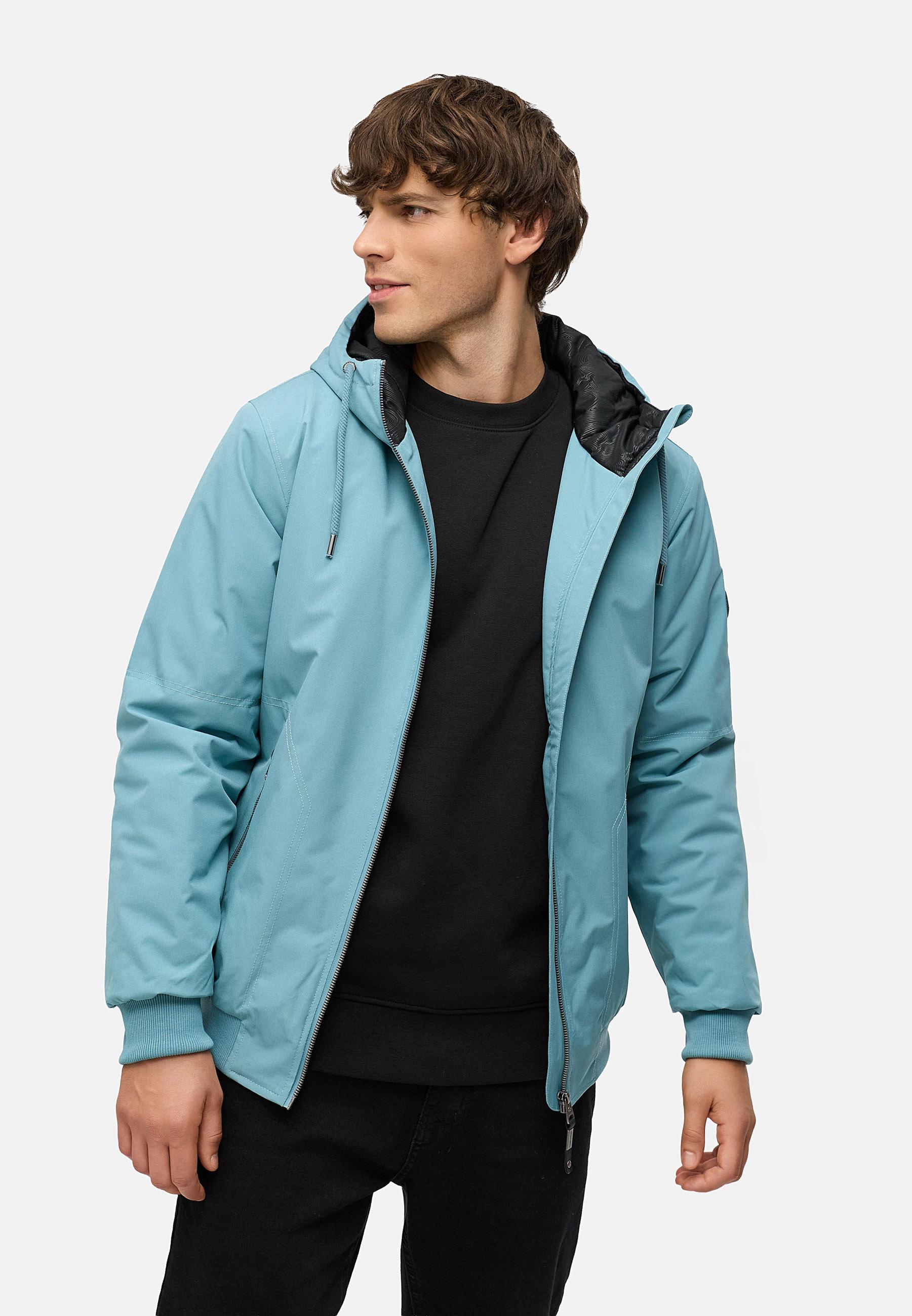 Wasserdichte Winterjacke mit verstellbarer Kapuze "Stuartt YOUMODO" Stone Blue