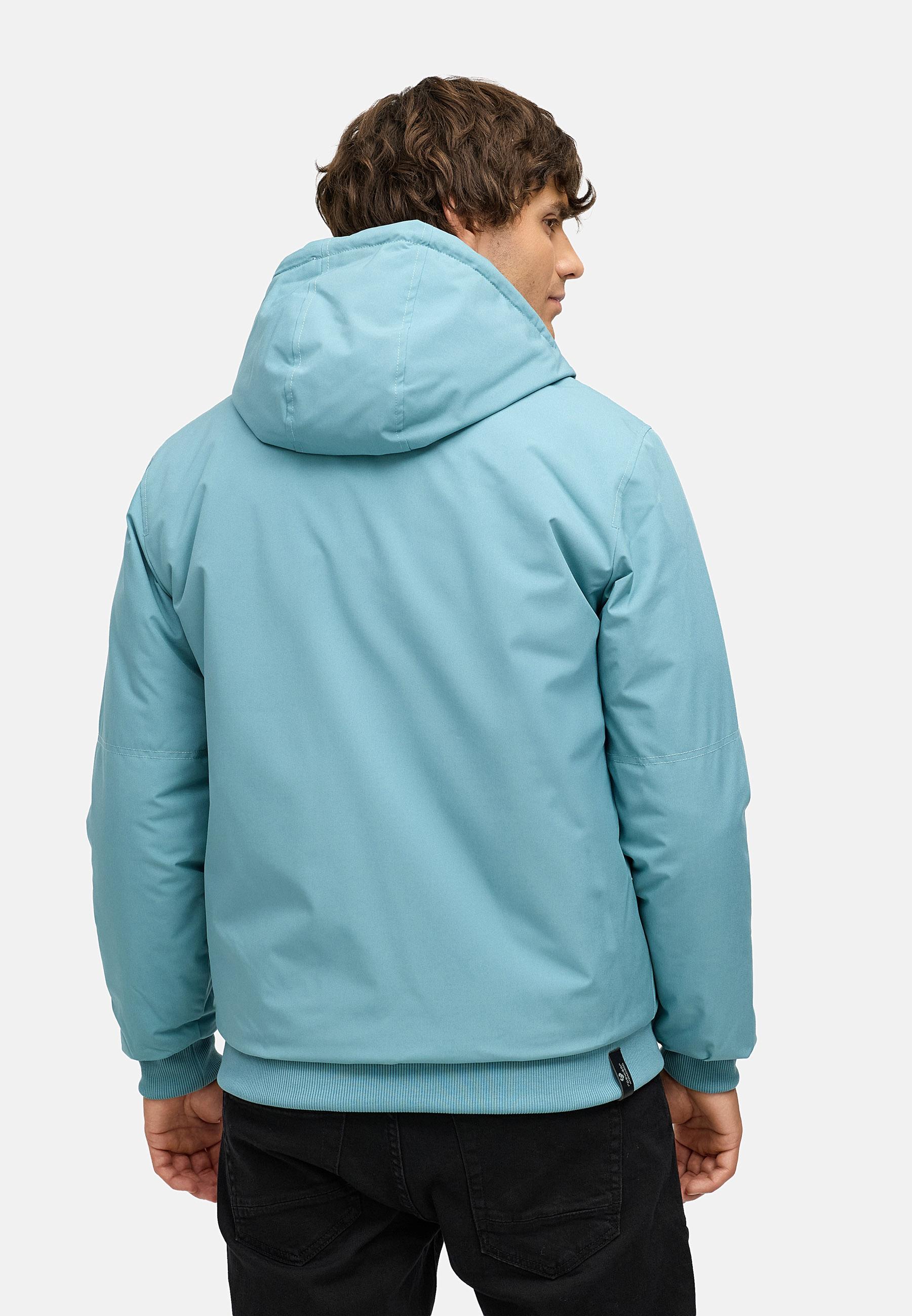 Wasserdichte Winterjacke mit verstellbarer Kapuze "Stuartt YOUMODO" Stone Blue