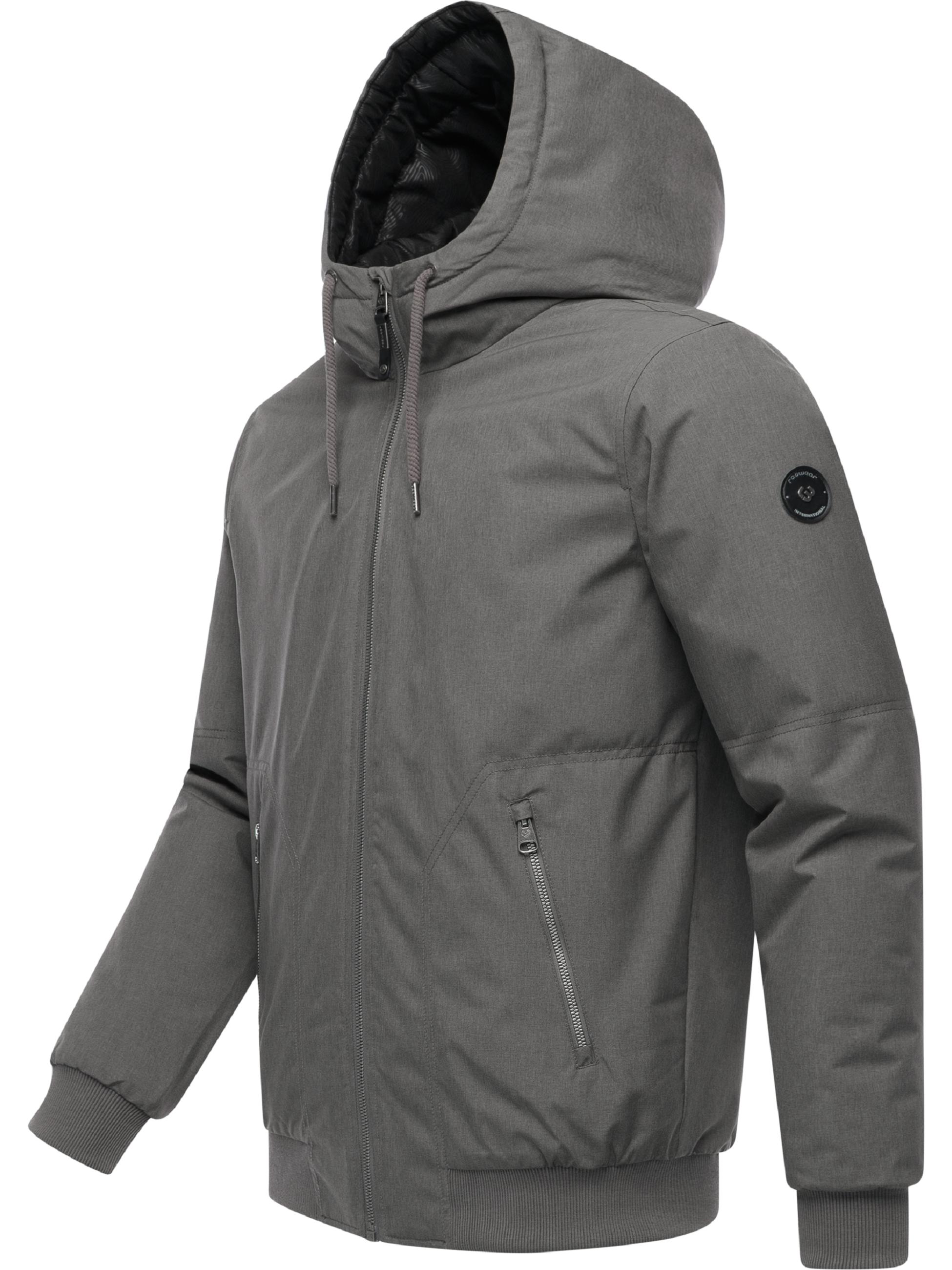 Wasserdichte Winterjacke mit verstellbarer Kapuze "Stuartt YOUMODO" Stone Grey