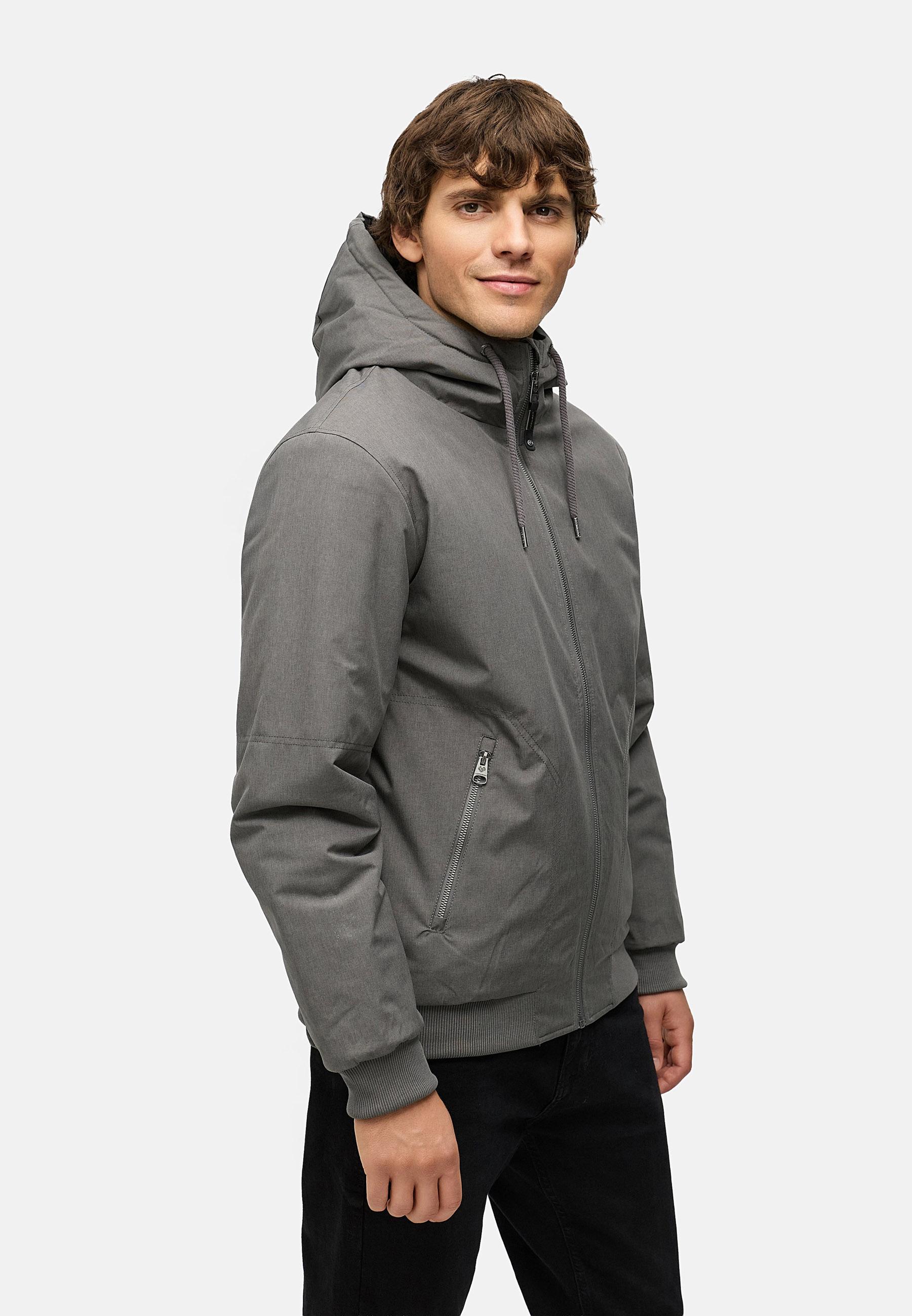 Wasserdichte Winterjacke mit verstellbarer Kapuze "Stuartt YOUMODO" Stone Grey
