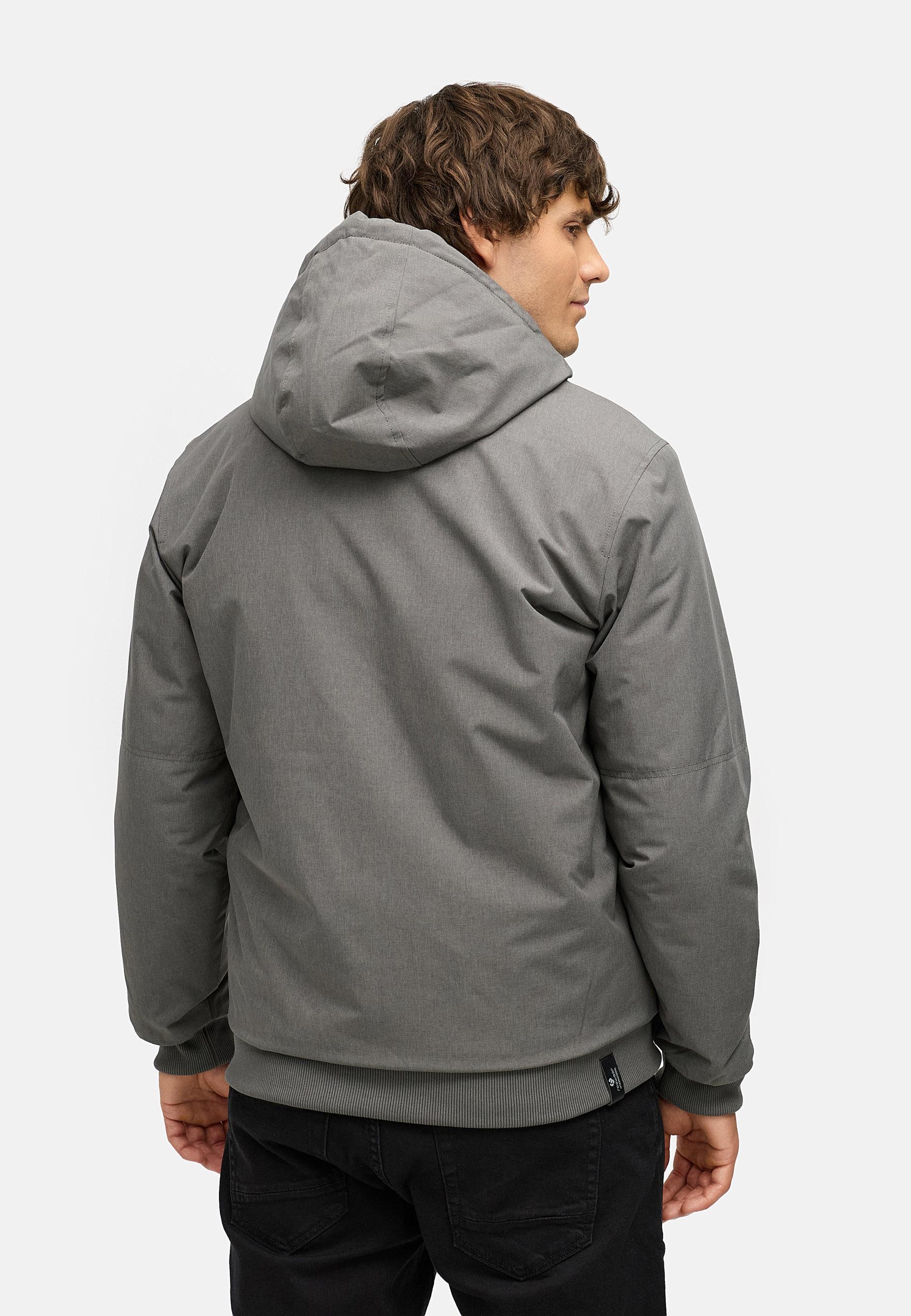 Wasserdichte Winterjacke mit verstellbarer Kapuze "Stuartt YOUMODO" Stone Grey