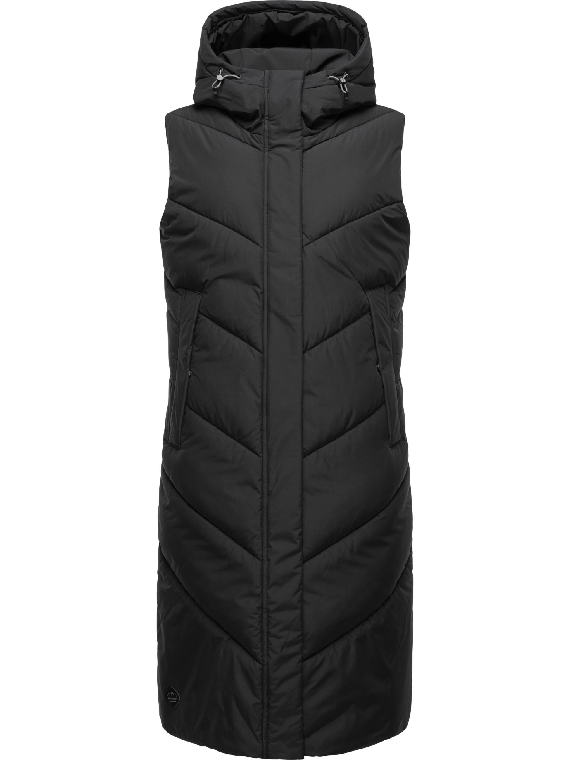 Warme Steppweste mit Kapuze "Suminka Vest" Black