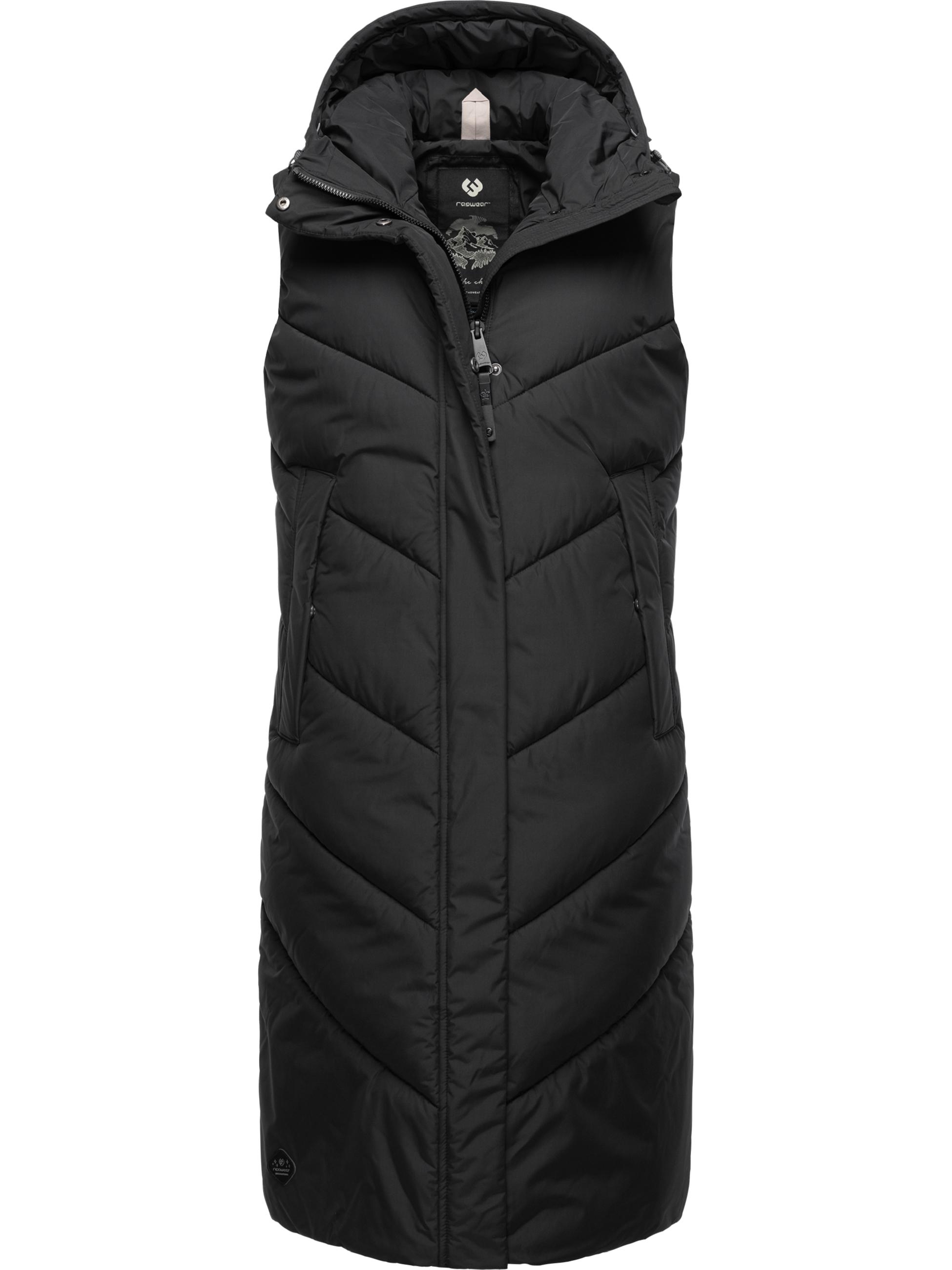 Warme Steppweste mit Kapuze "Suminka Vest" Black