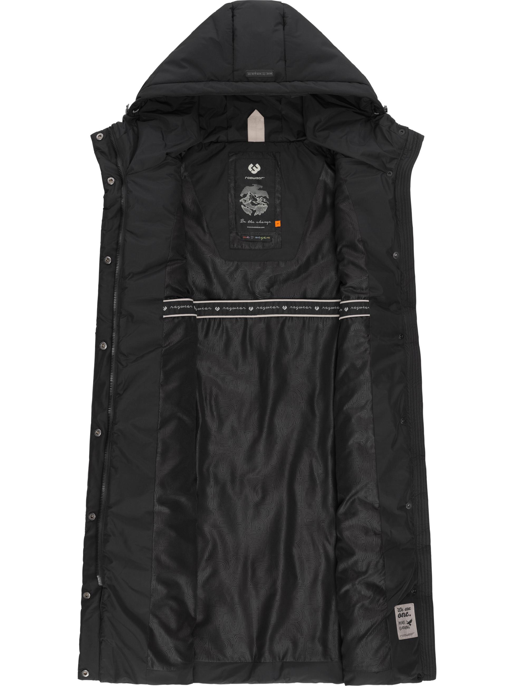 Warme Steppweste mit Kapuze "Suminka Vest" Black