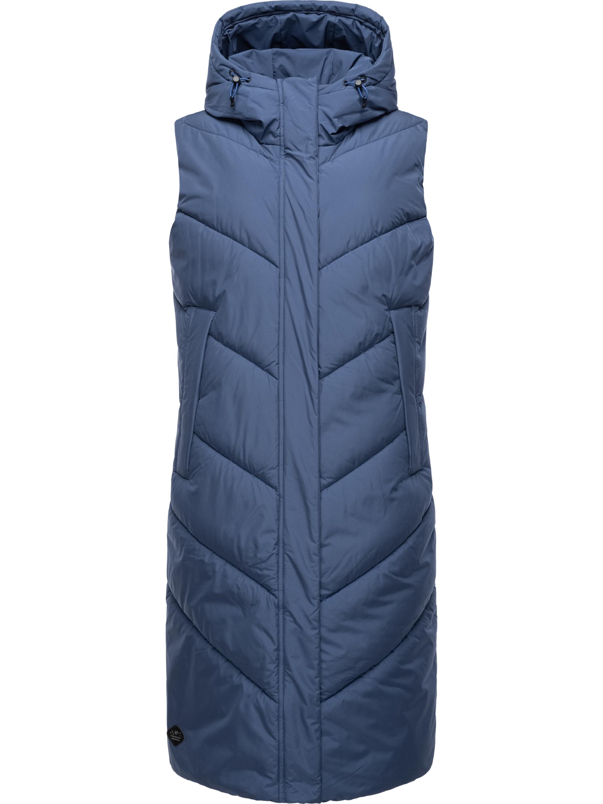 Warme Steppweste mit Kapuze "Suminka Vest" Indigo Blue