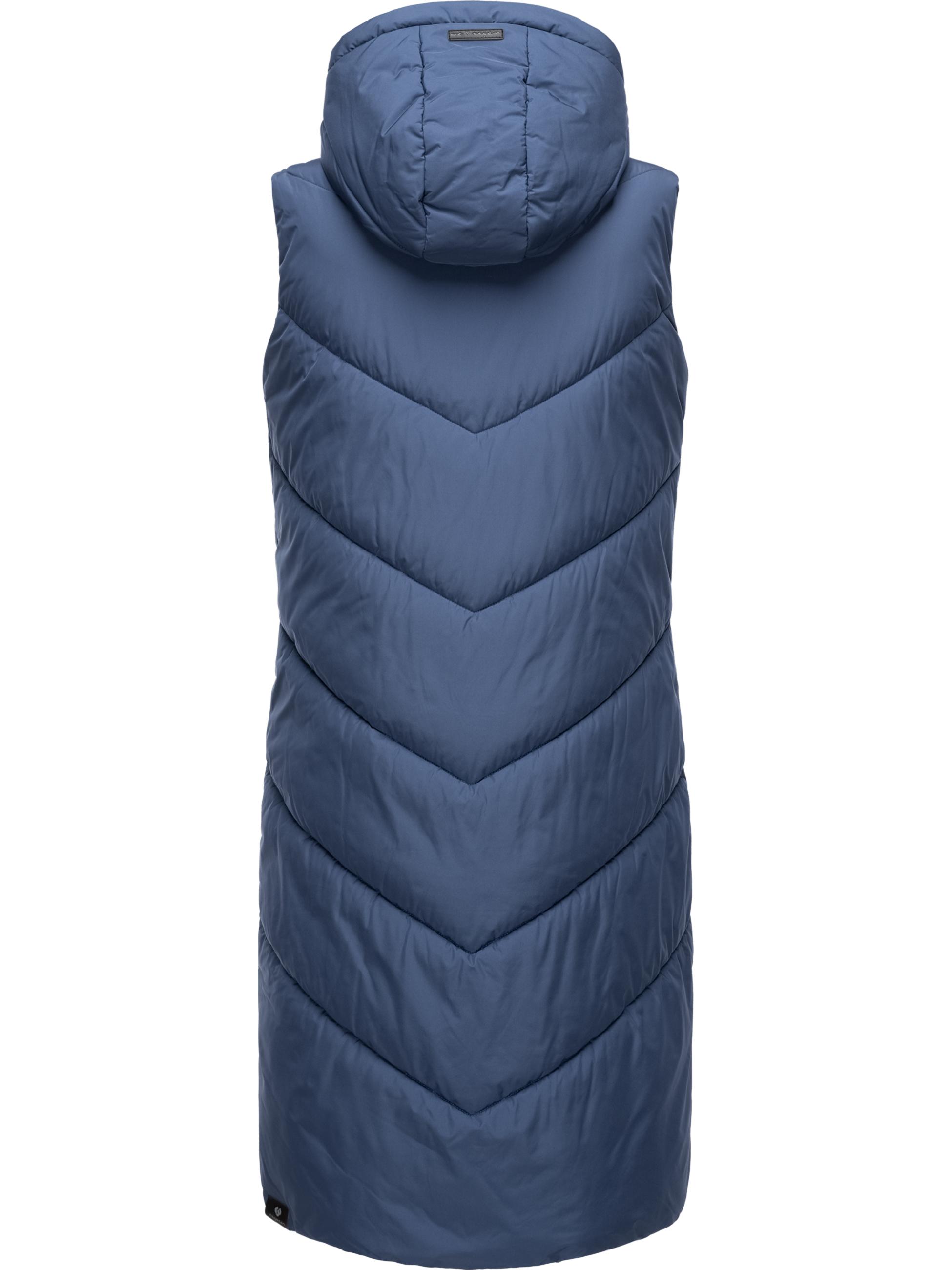 Warme Steppweste mit Kapuze "Suminka Vest" Indigo Blue