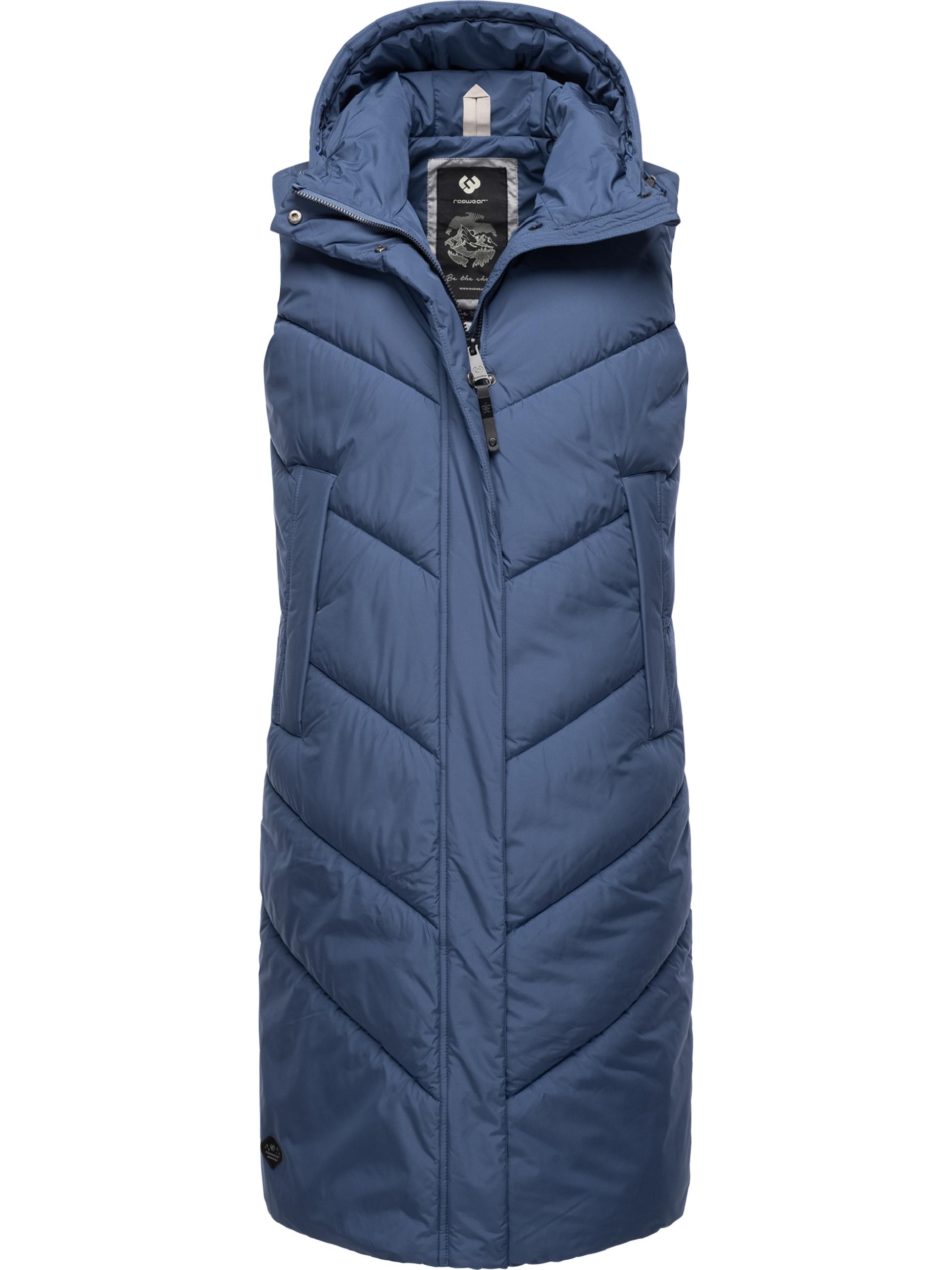 Warme Steppweste mit Kapuze "Suminka Vest" Indigo Blue