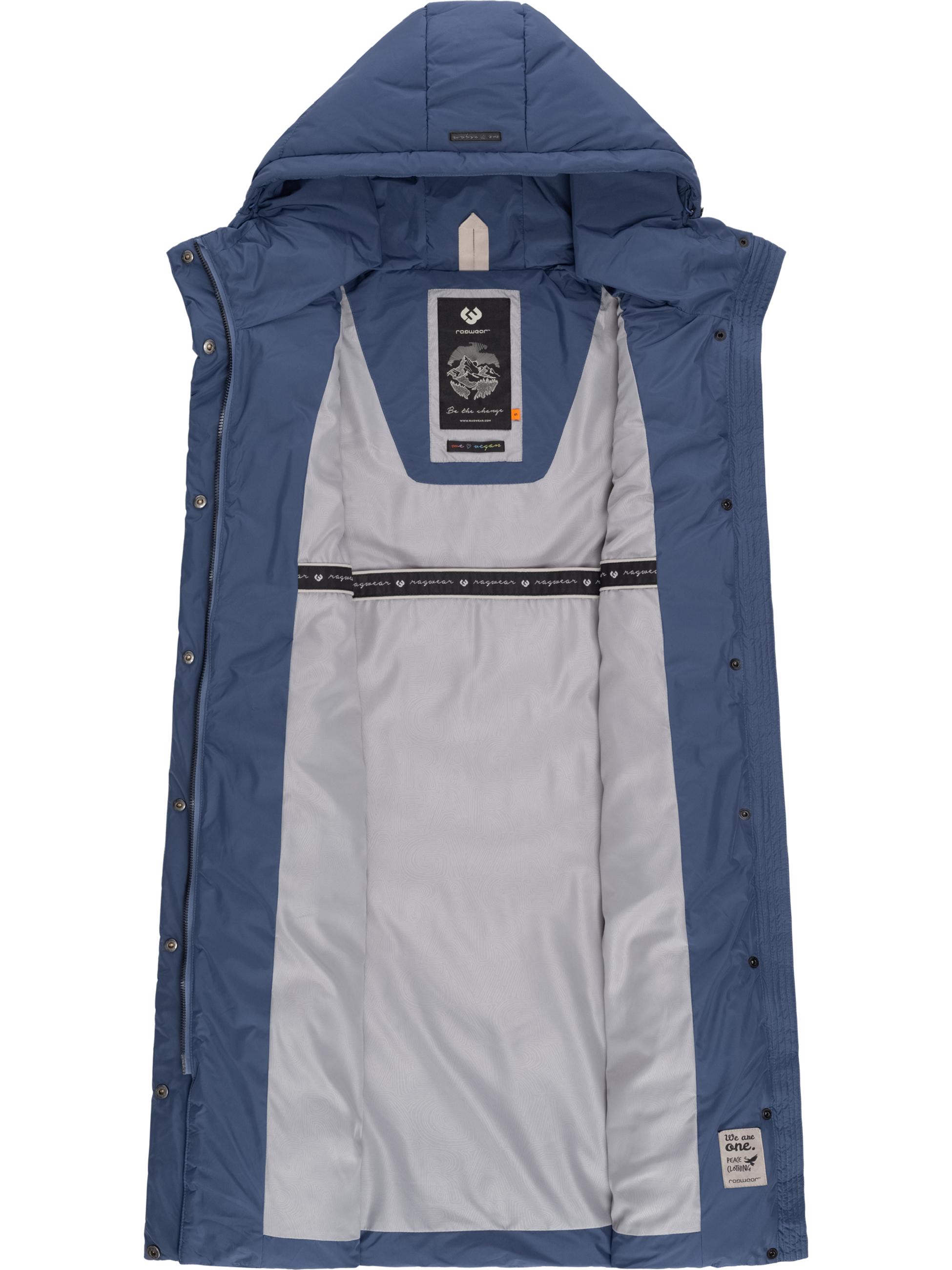 Warme Steppweste mit Kapuze "Suminka Vest" Indigo Blue