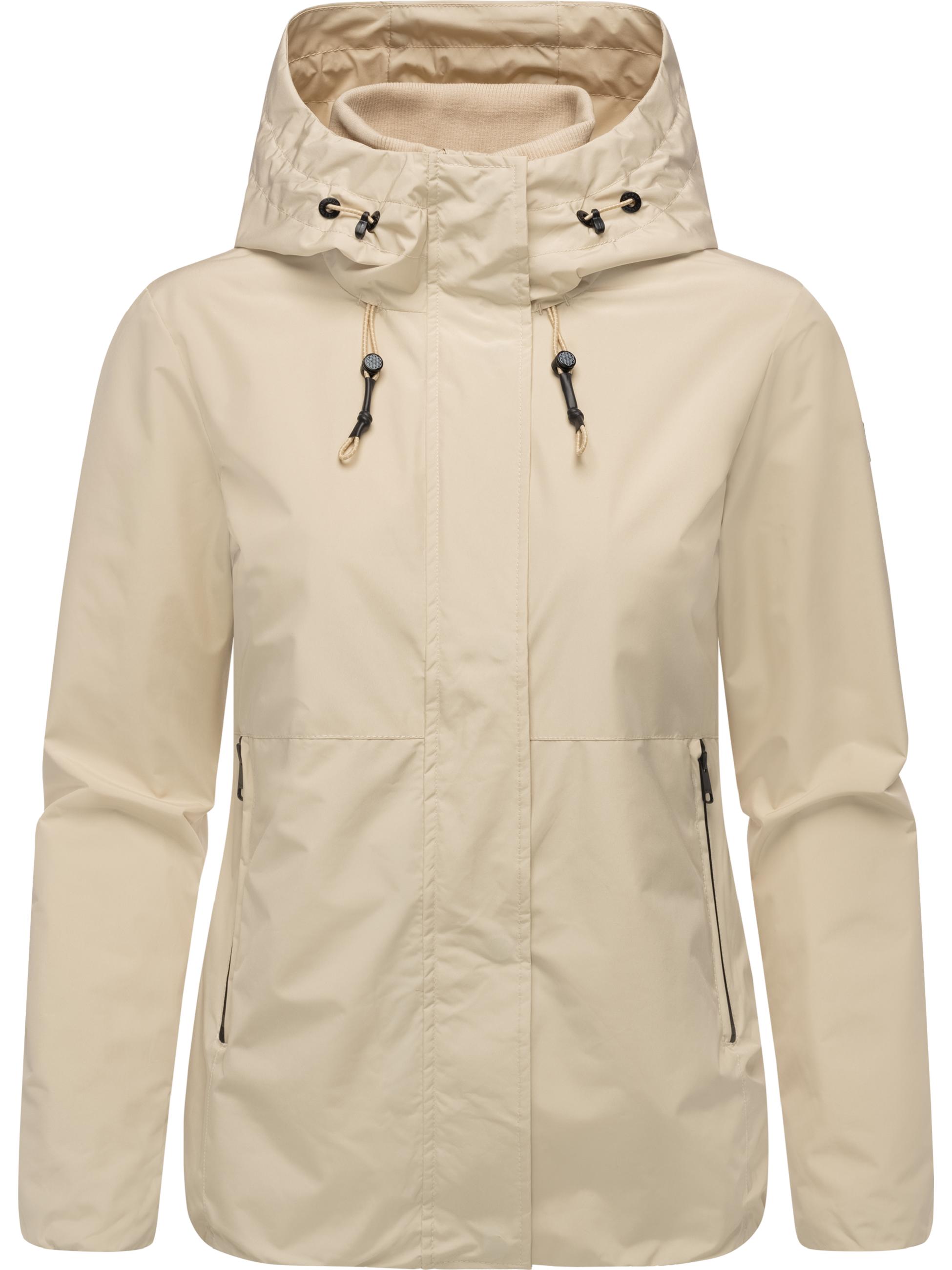 Wasserdichte Übergangsjacke mit Kapuze "Sunniva A" Ecru