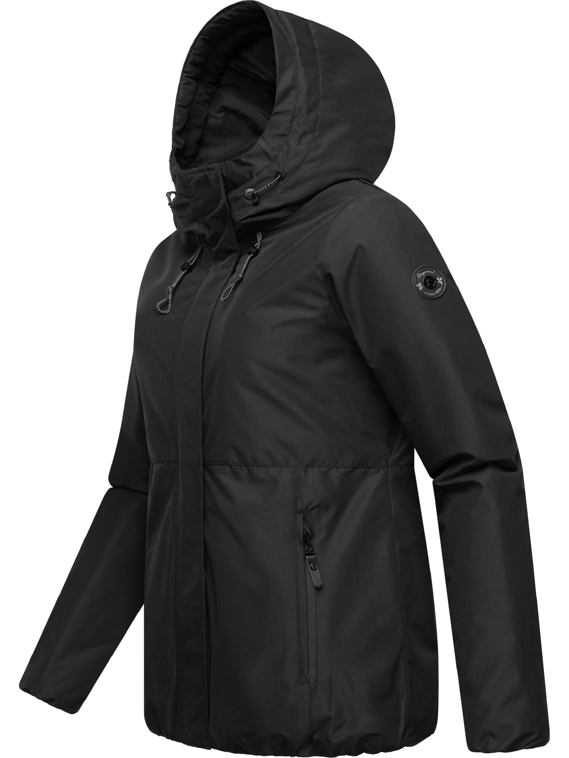 Winterjacke mit flauschigem Teddyfell-Innenfutter "Sunniva" Black