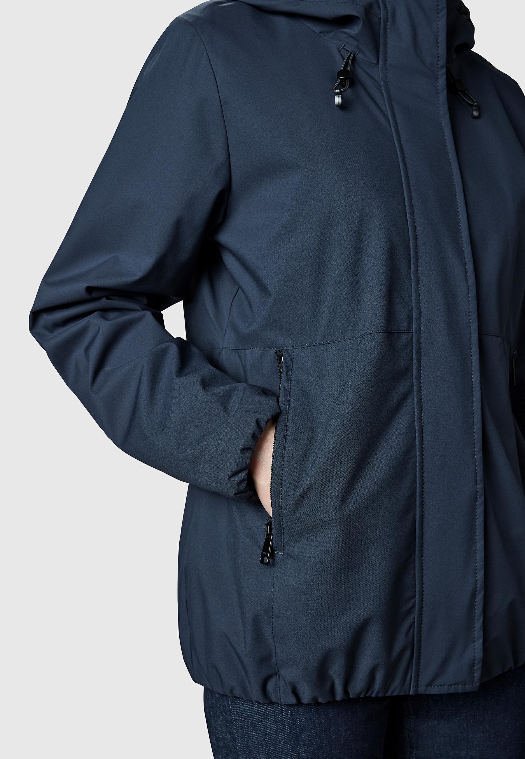Wasserdichte Übergangsjacke mit Kapuze "Sunniva Light" Navy26
