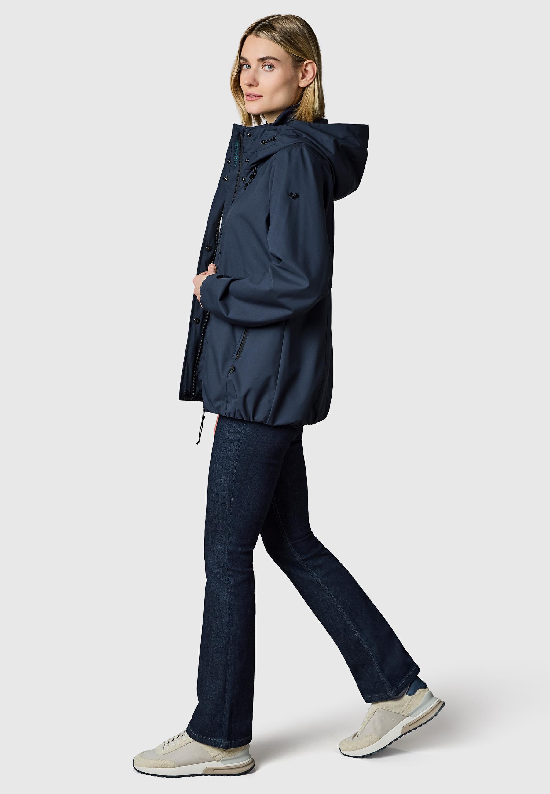 Wasserdichte Übergangsjacke mit Kapuze "Sunniva Light" Navy26