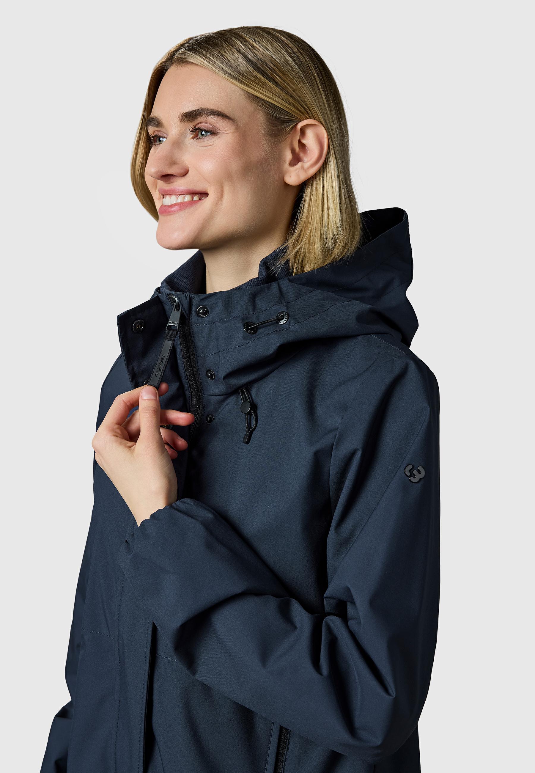 Wasserdichte Übergangsjacke mit Kapuze "Sunniva Light" Navy26