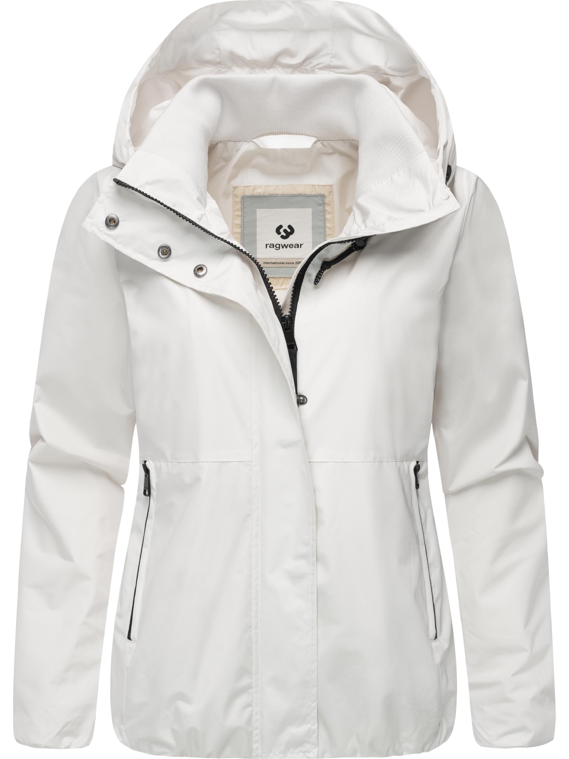 Wasserdichte Übergangsjacke mit Kapuze "Sunniva Light" Off White