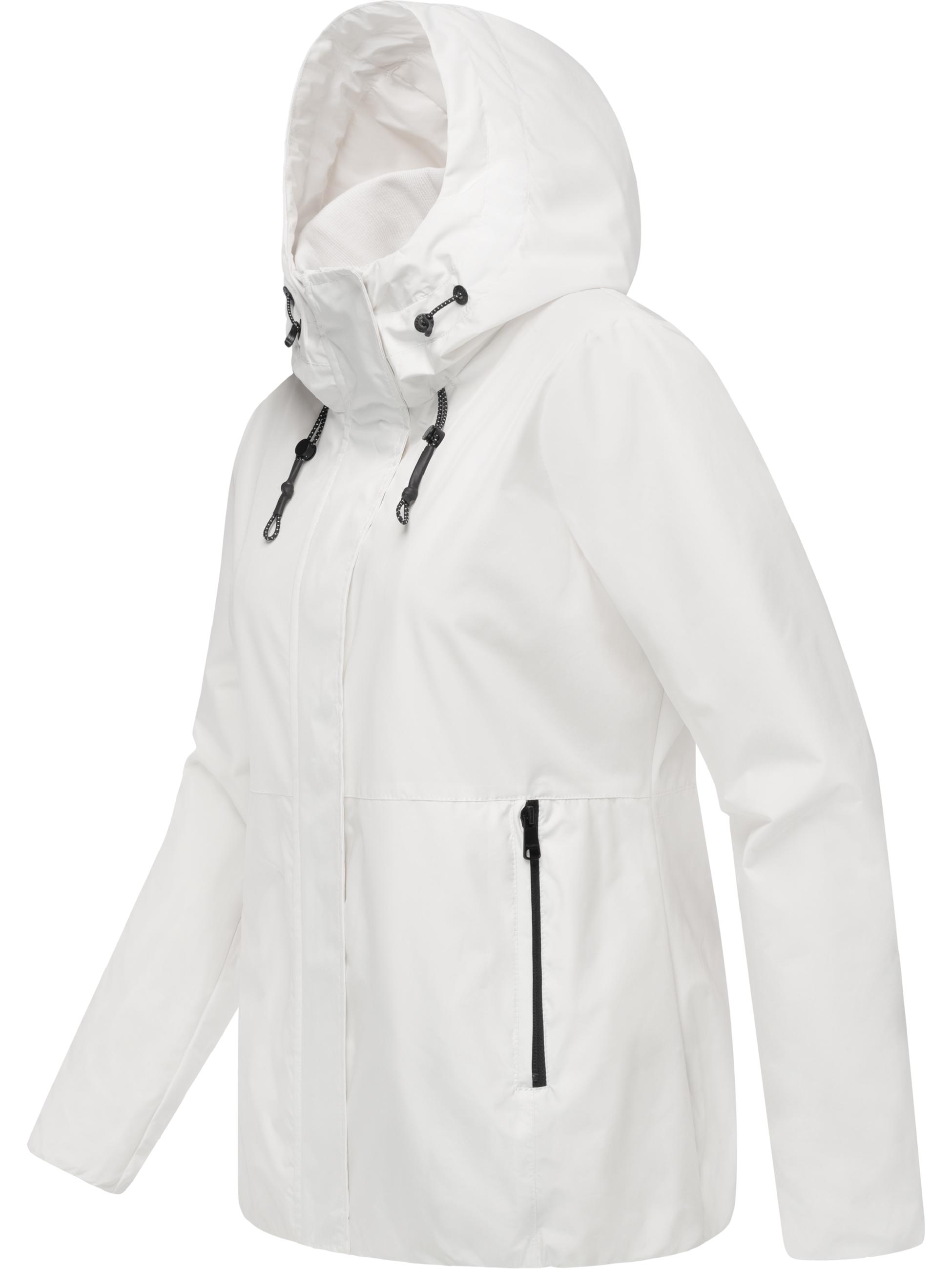 Wasserdichte Übergangsjacke mit Kapuze "Sunniva Light" Off White