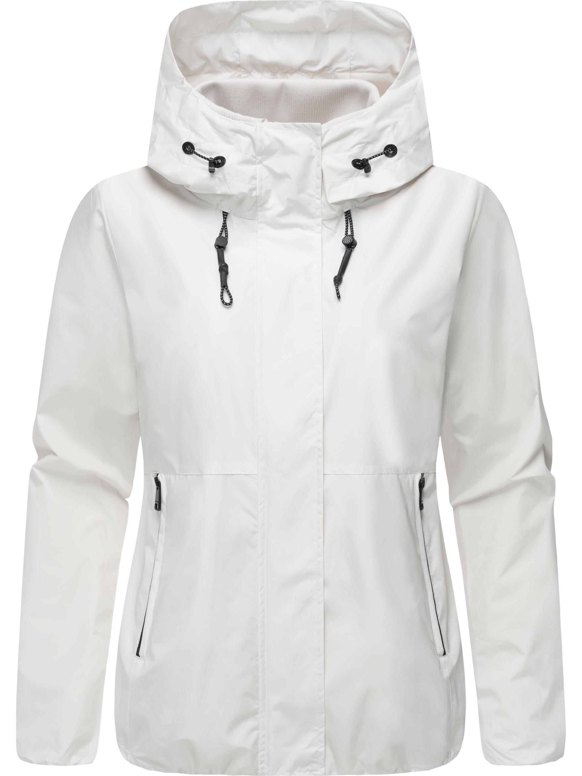 Wasserdichte Übergangsjacke mit Kapuze "Sunniva Light" Off White