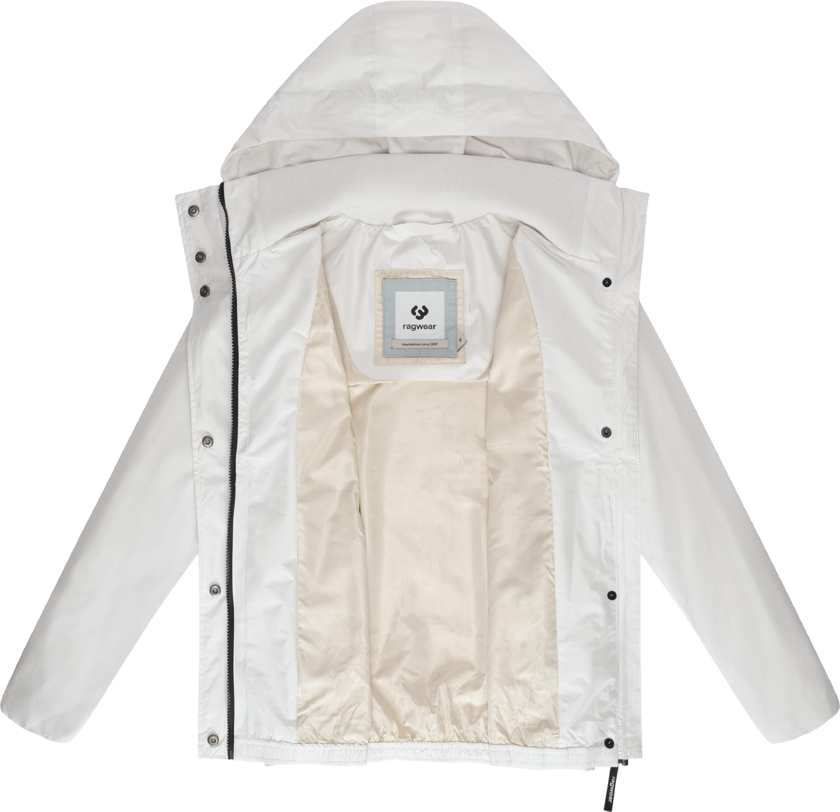 Wasserdichte Übergangsjacke mit Kapuze "Sunniva Light" Off White