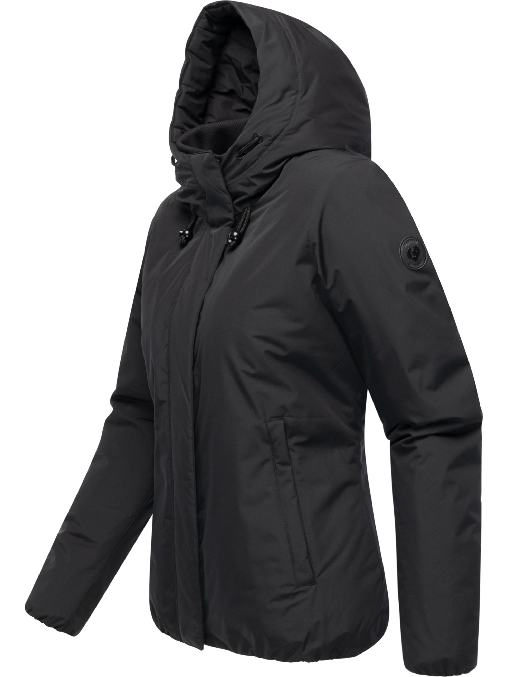 wasserdichte Winterjacke mit Kapuze "Sunniva Warm" Black