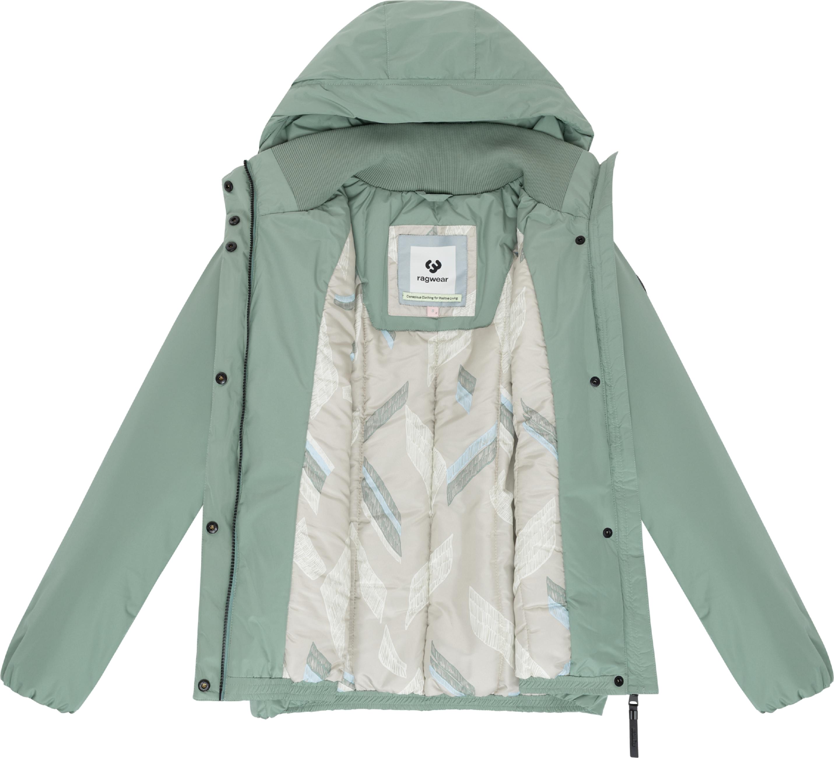 wasserdichte Winterjacke mit Kapuze "Sunniva Warm" Dusty Green