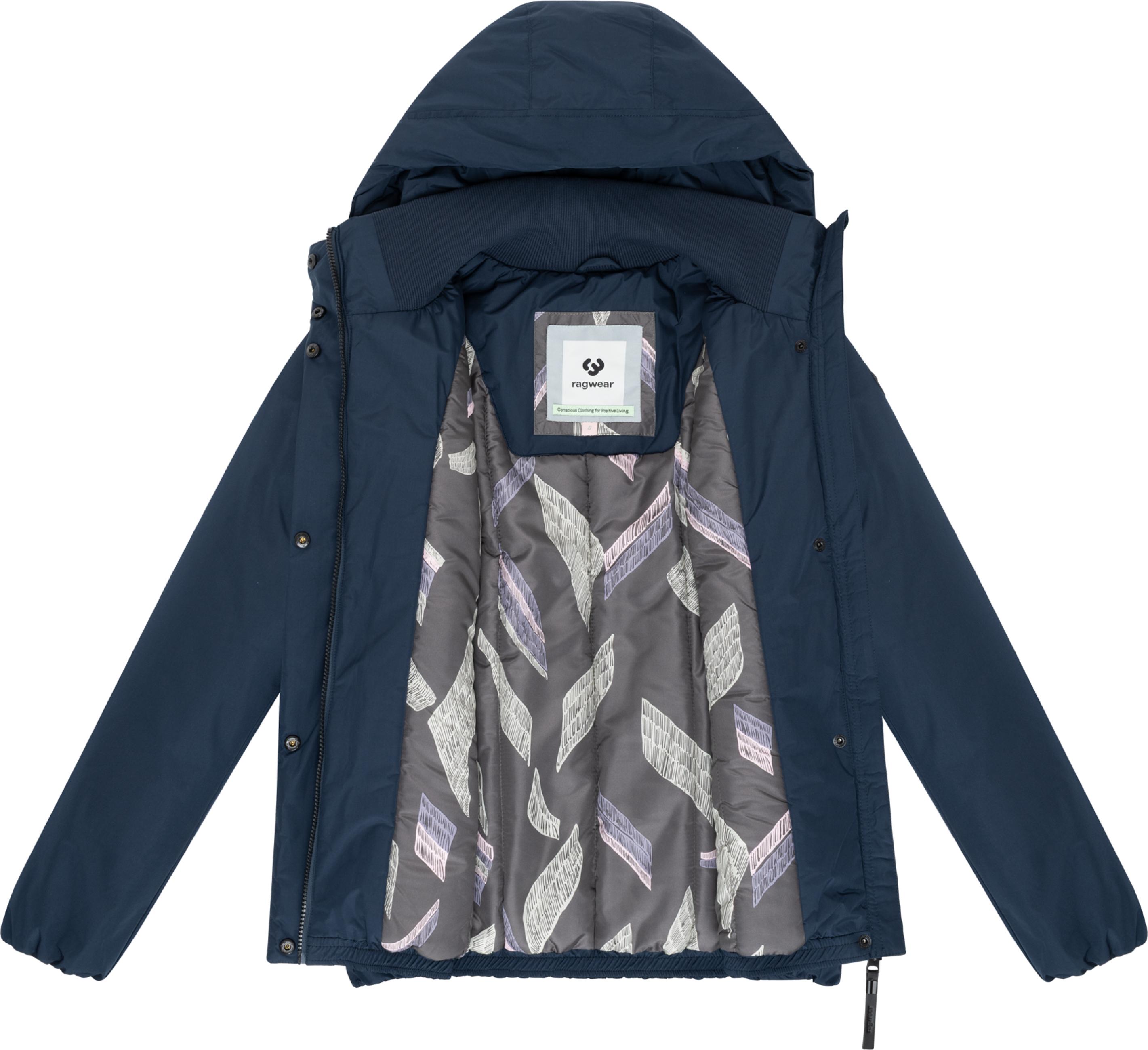 wasserdichte Winterjacke mit Kapuze "Sunniva Warm" Navy
