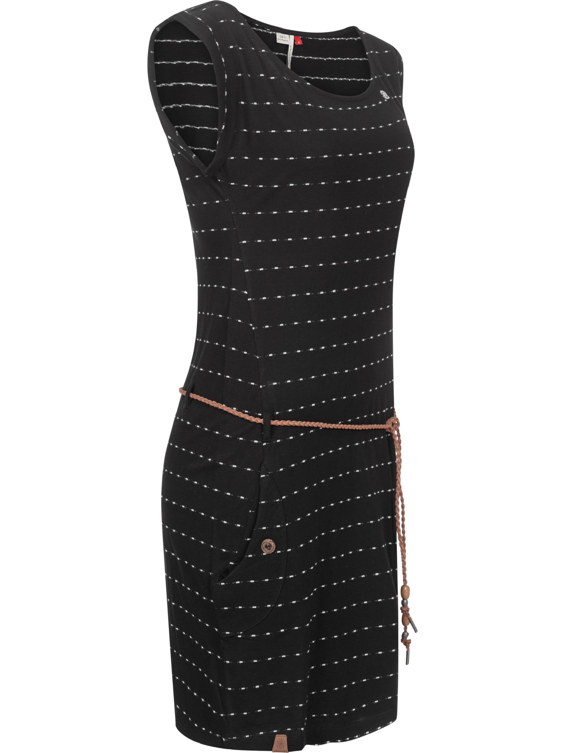 Leichtes Sommerkleid "Tag Stripes Intl." Black