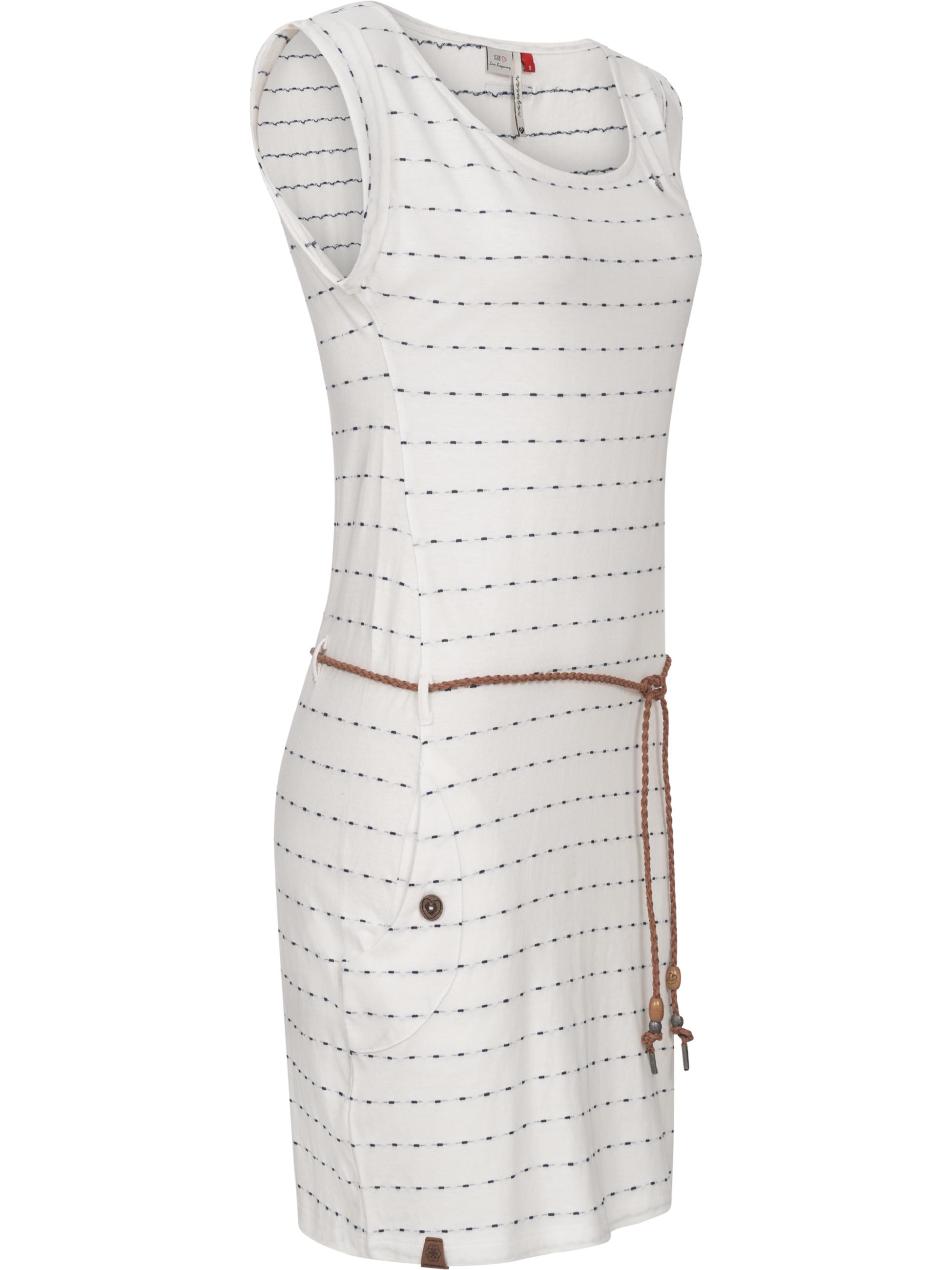 Leichtes Sommerkleid "Tag Stripes Intl." White