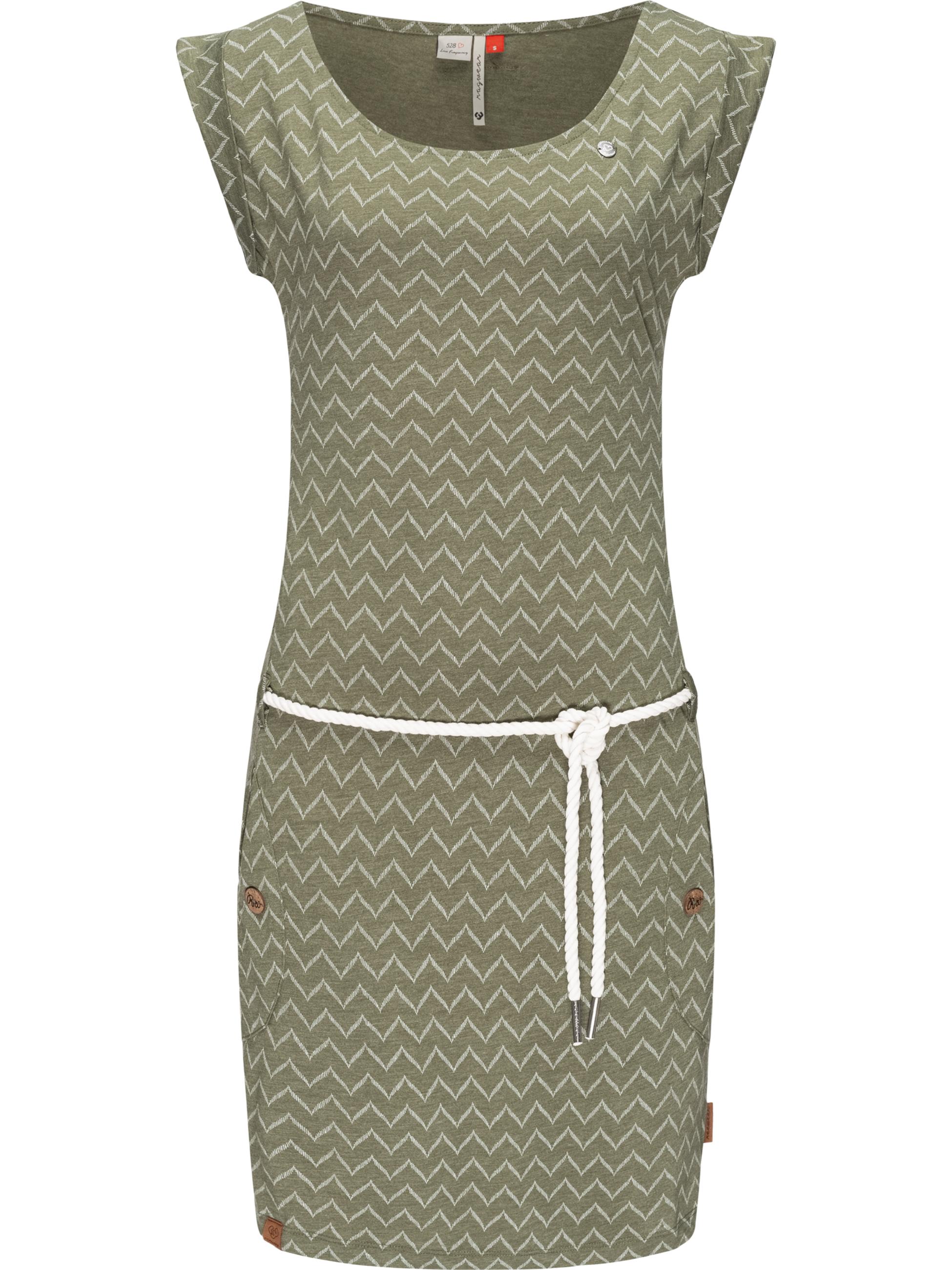 Leichtes Sommerkleid "Tag Zig Zag" Olive21