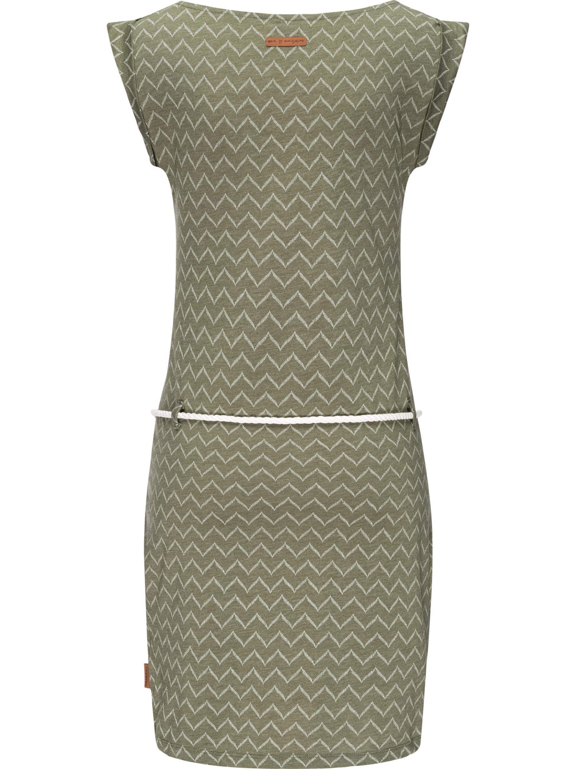 Leichtes Sommerkleid "Tag Zig Zag" Olive21