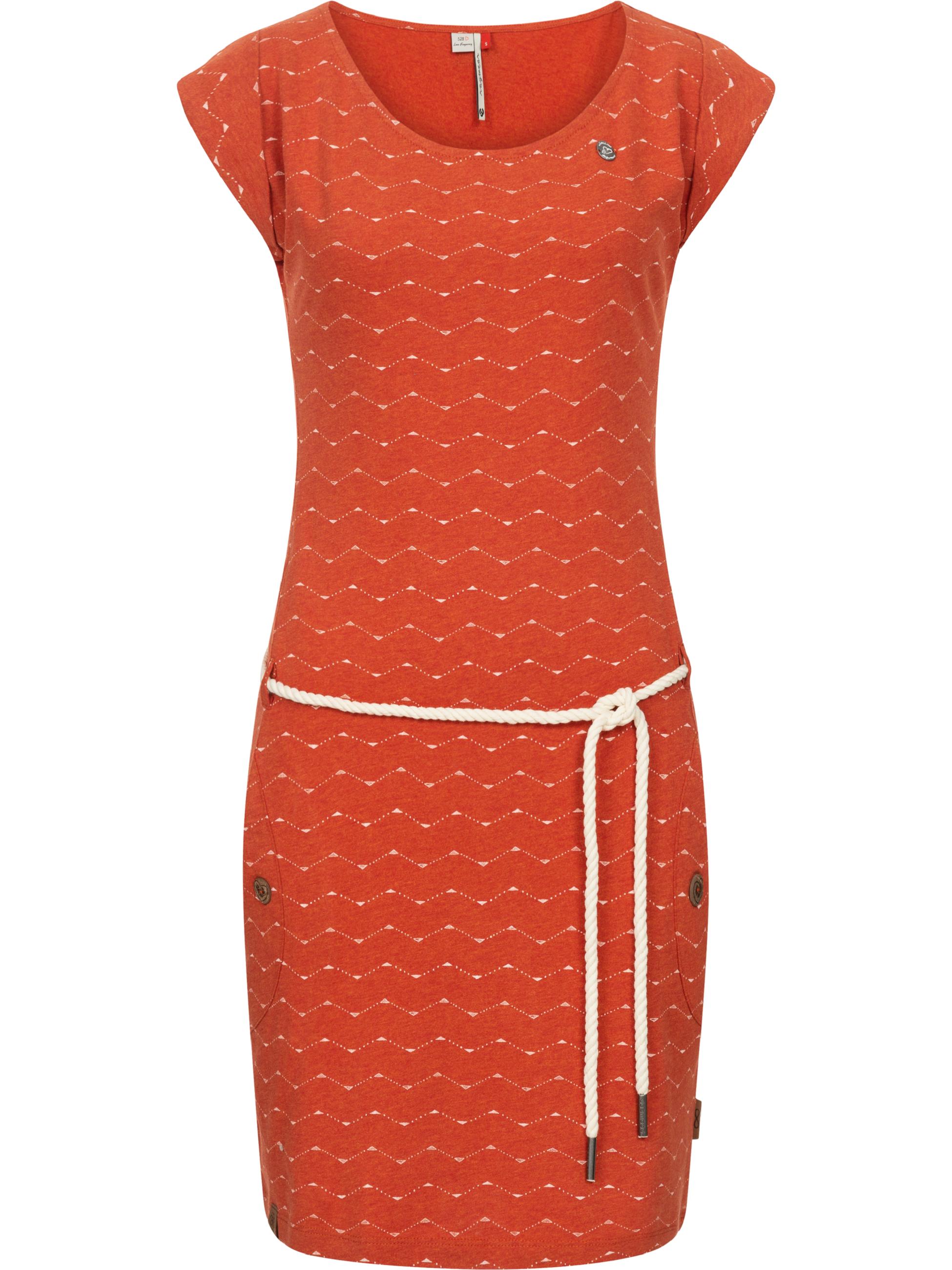 Leichtes Sommerkleid "Tag Zig Zag" Terracotta22