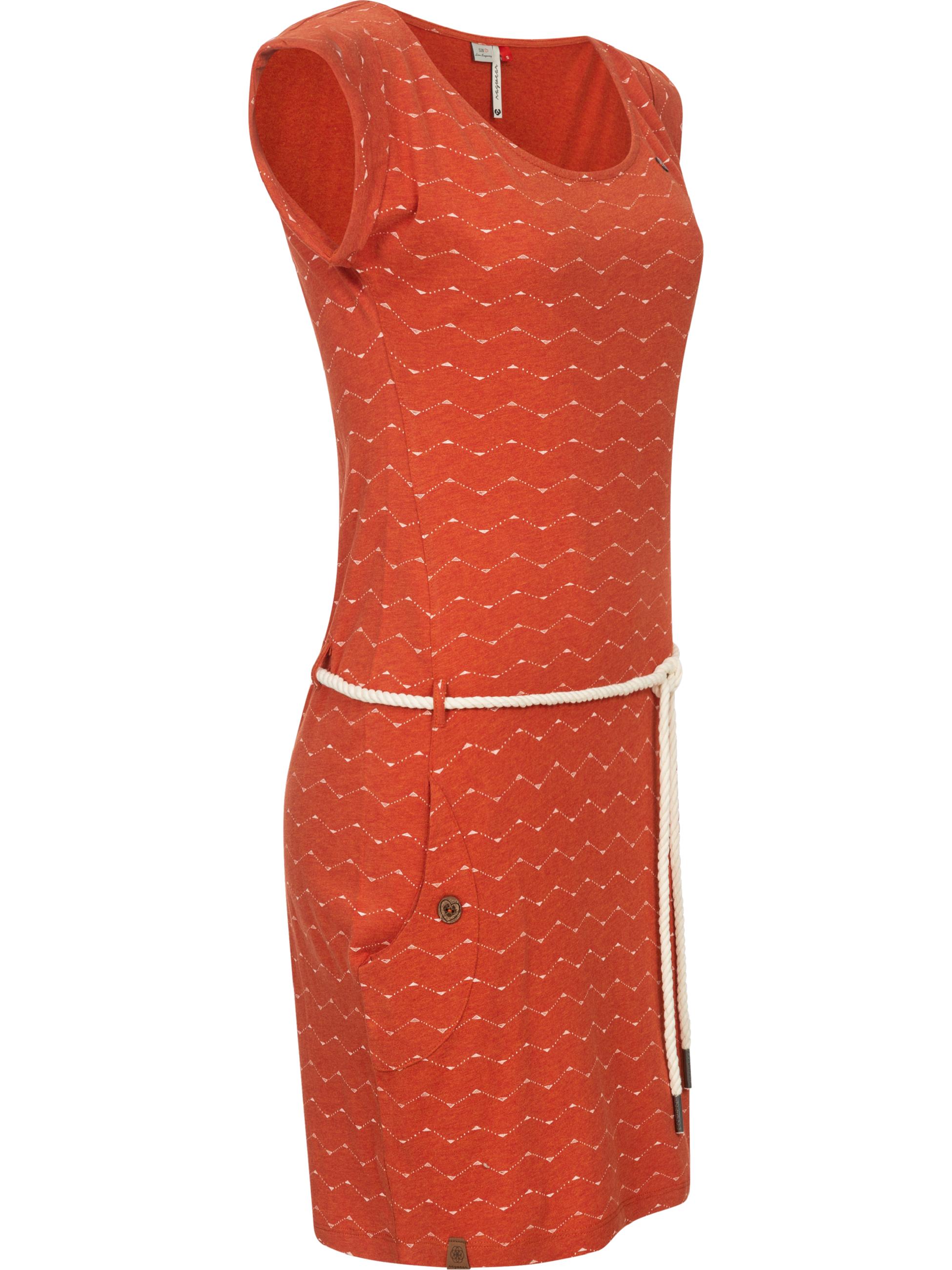 Leichtes Sommerkleid "Tag Zig Zag" Terracotta22