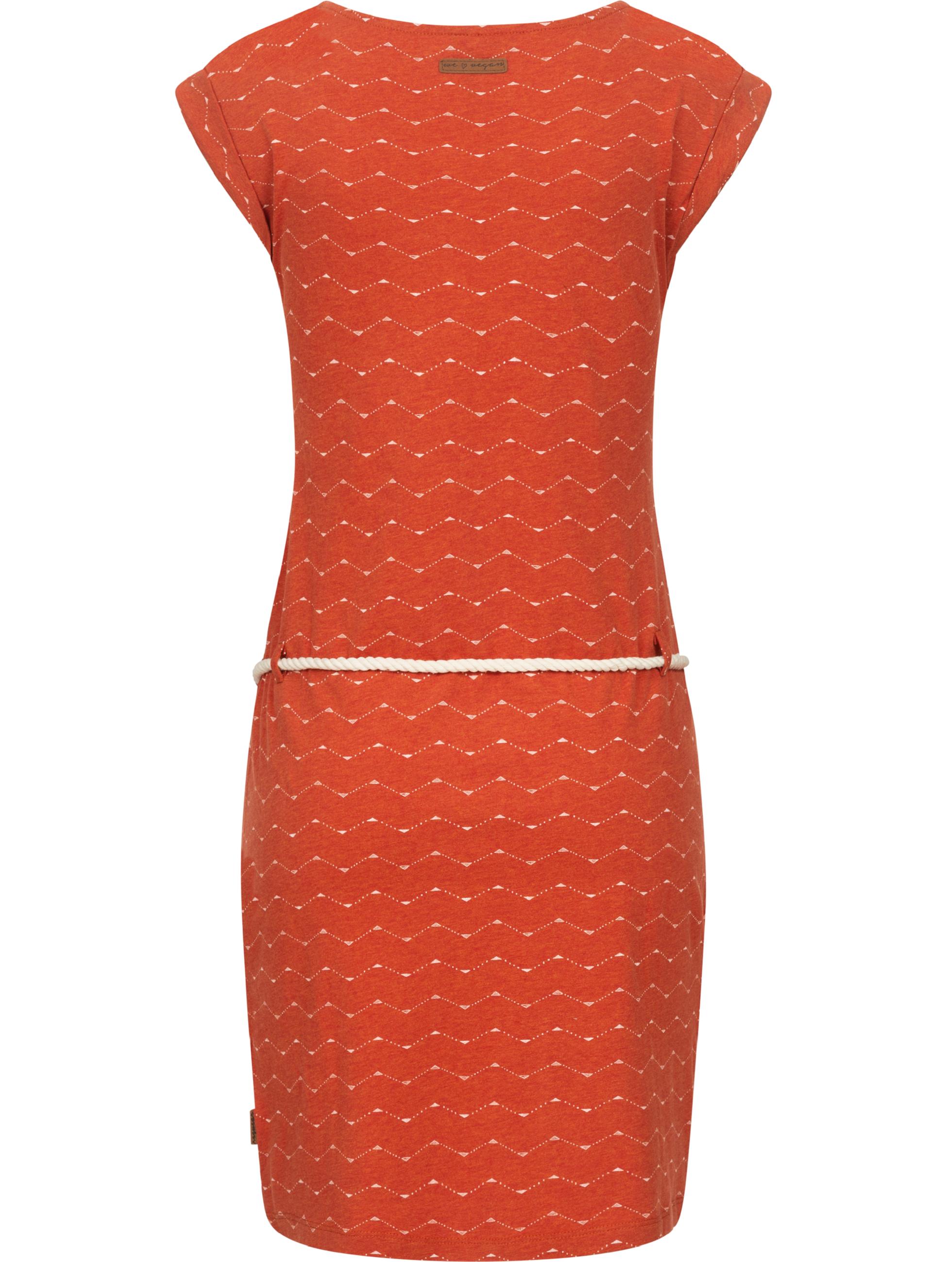 Leichtes Sommerkleid "Tag Zig Zag" Terracotta22