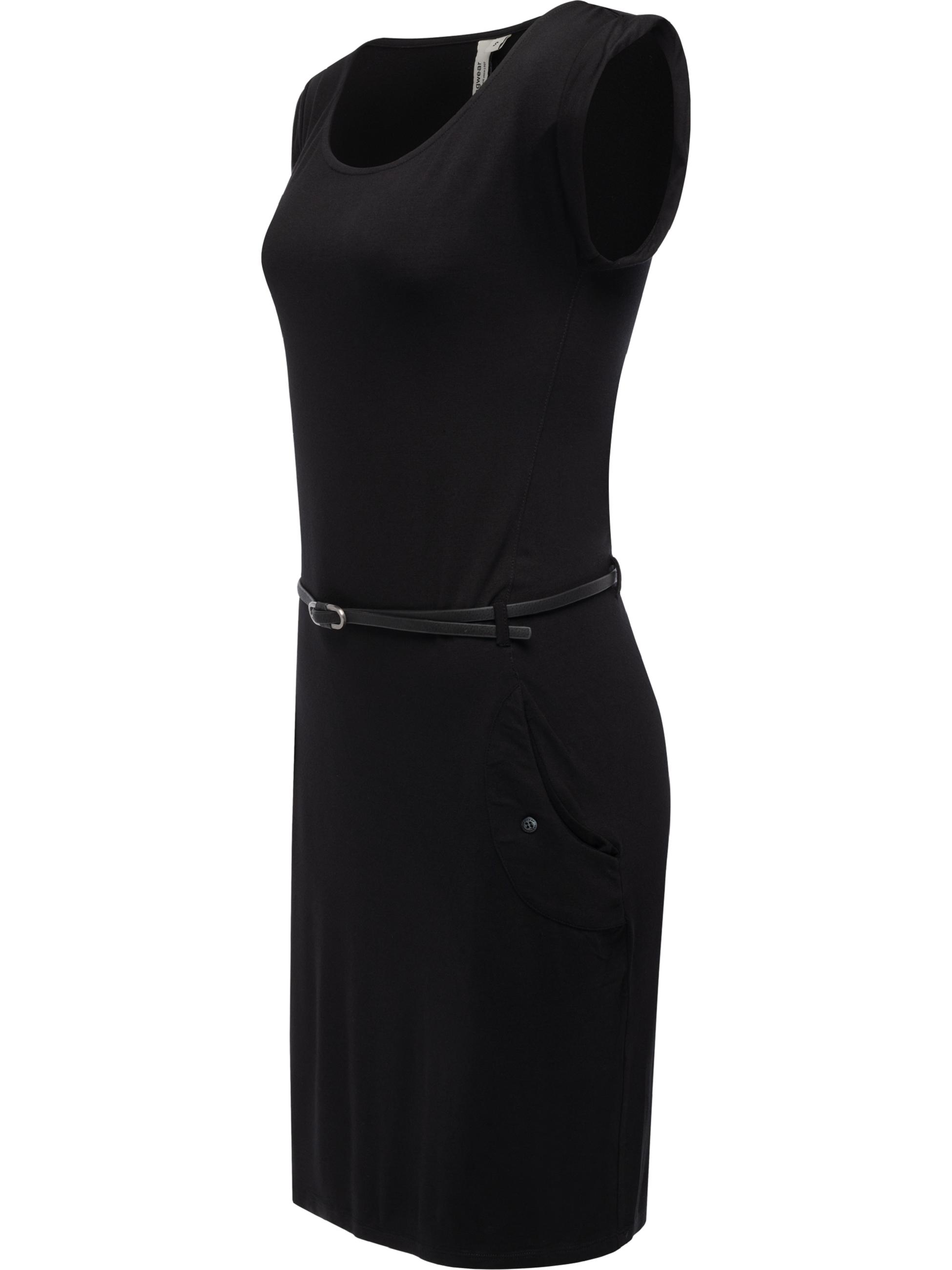 Sommerkleid mit Taillengürtel "Tagg" Black