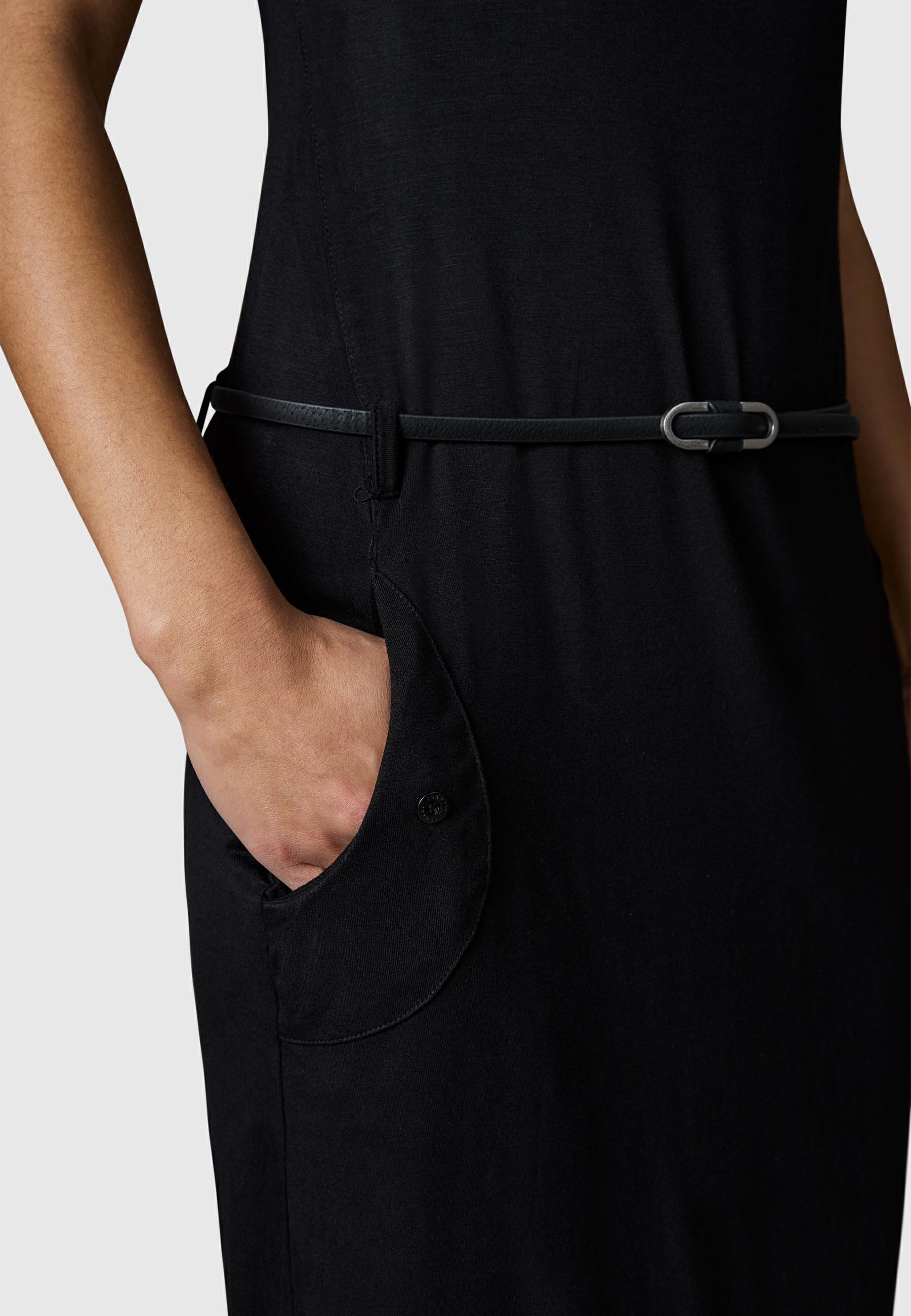 Sommerkleid mit Taillengürtel "Tagg" Black