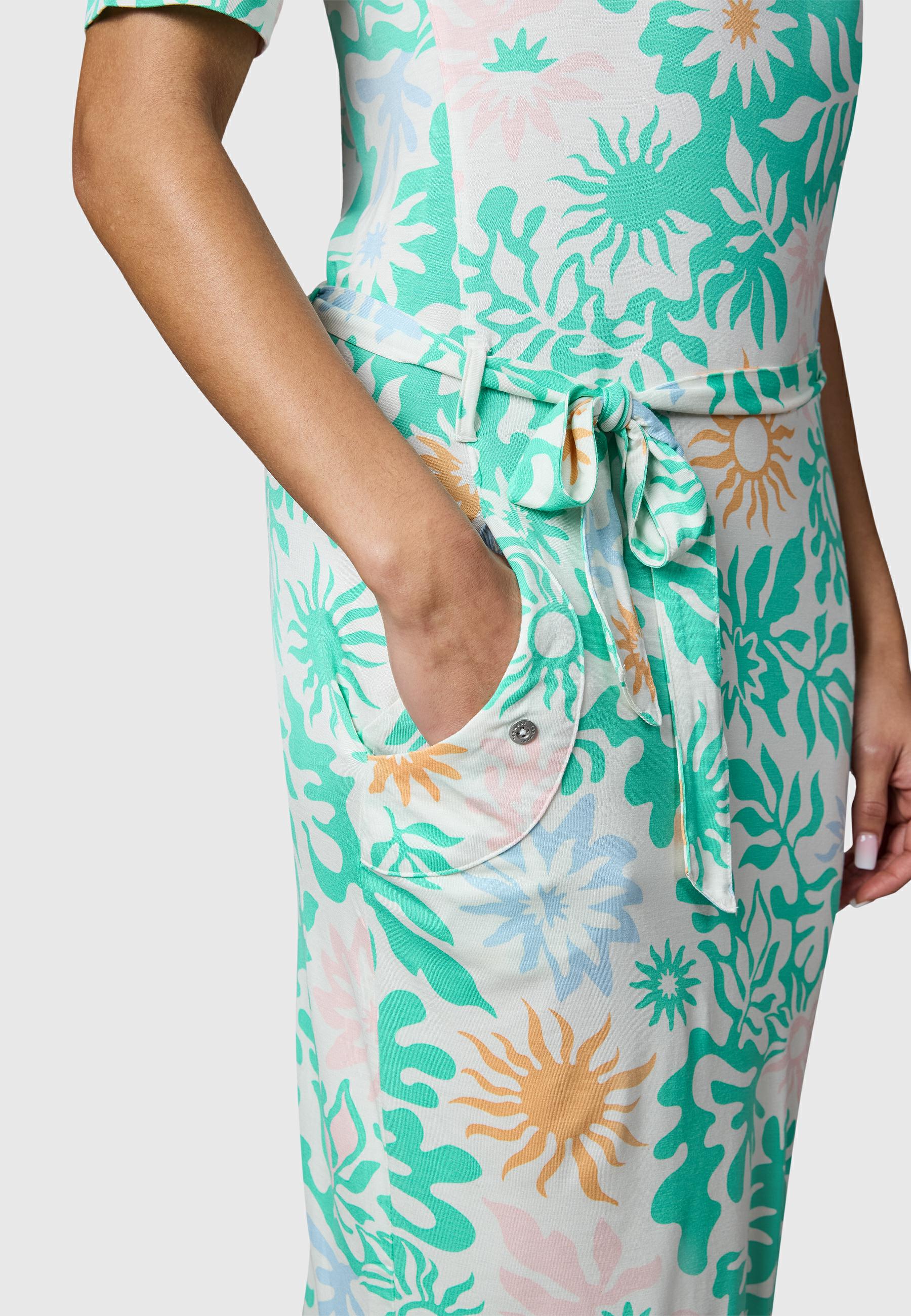 Midikleid "Taggiana Print" Mint Combo