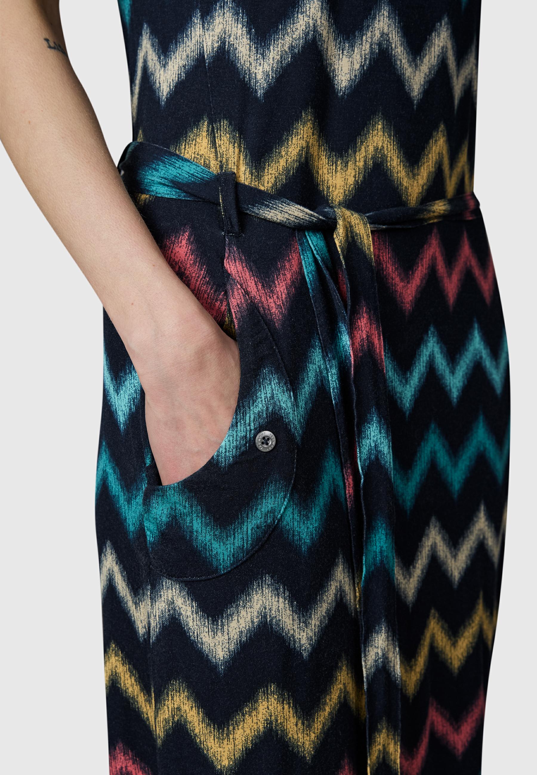 Midikleid "Taggiana Print" Navy