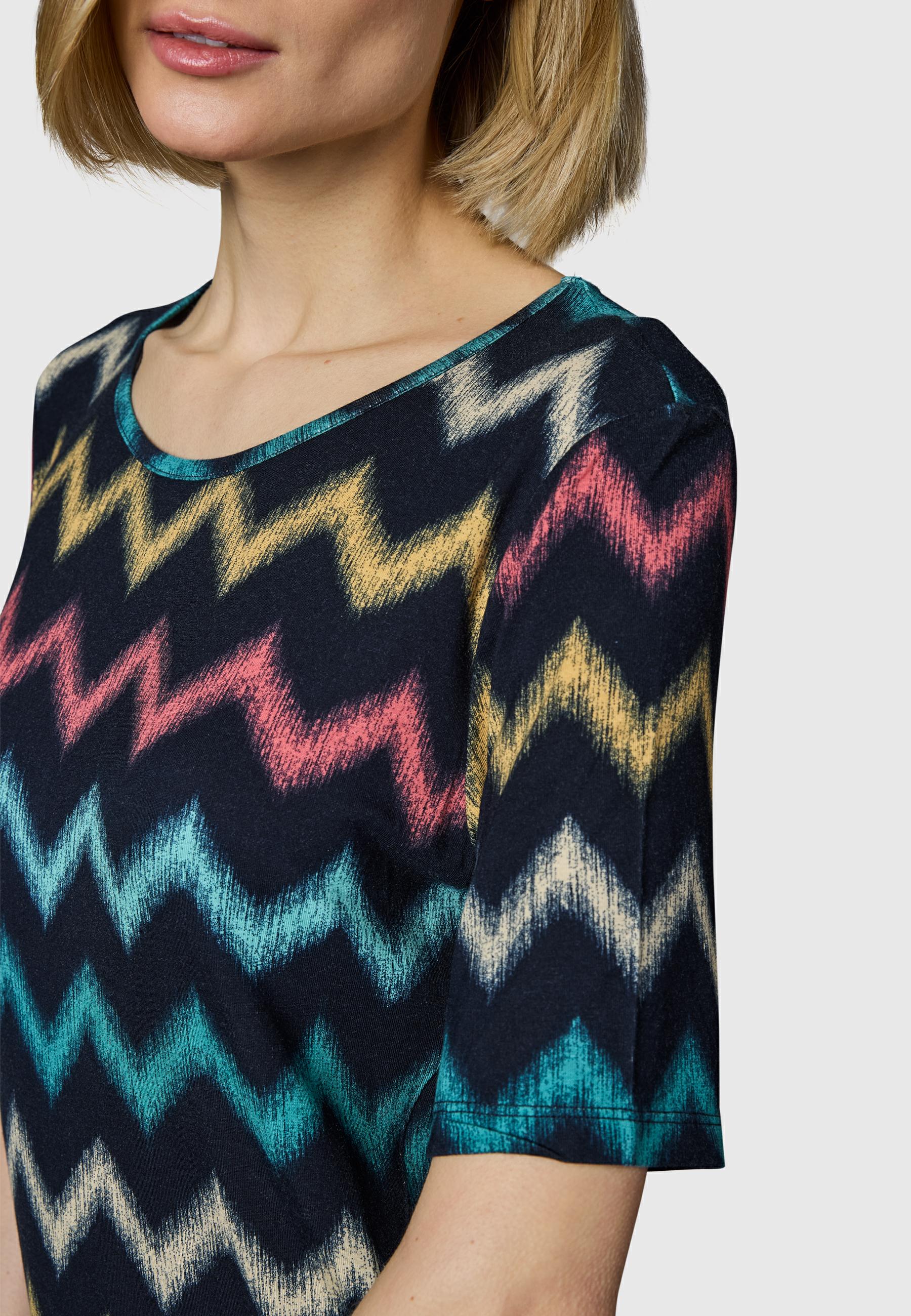 Midikleid "Taggiana Print" Navy