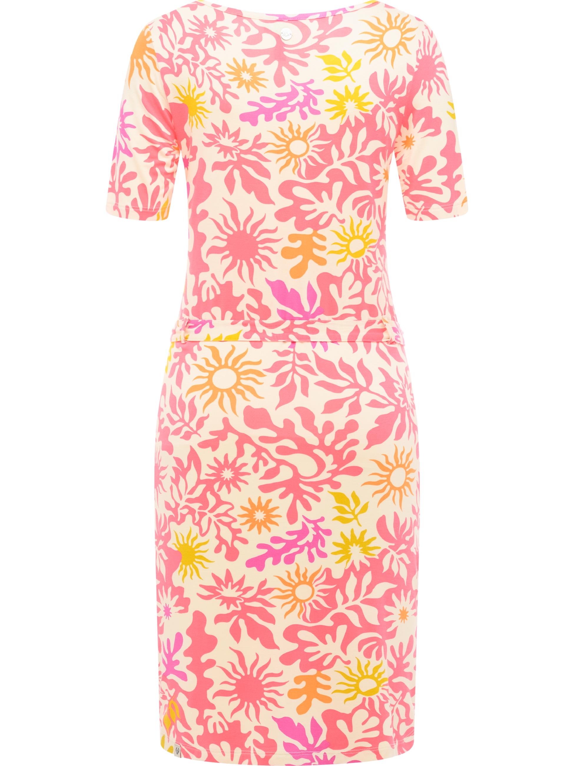 Midikleid "Taggiana Print" Pink Combo