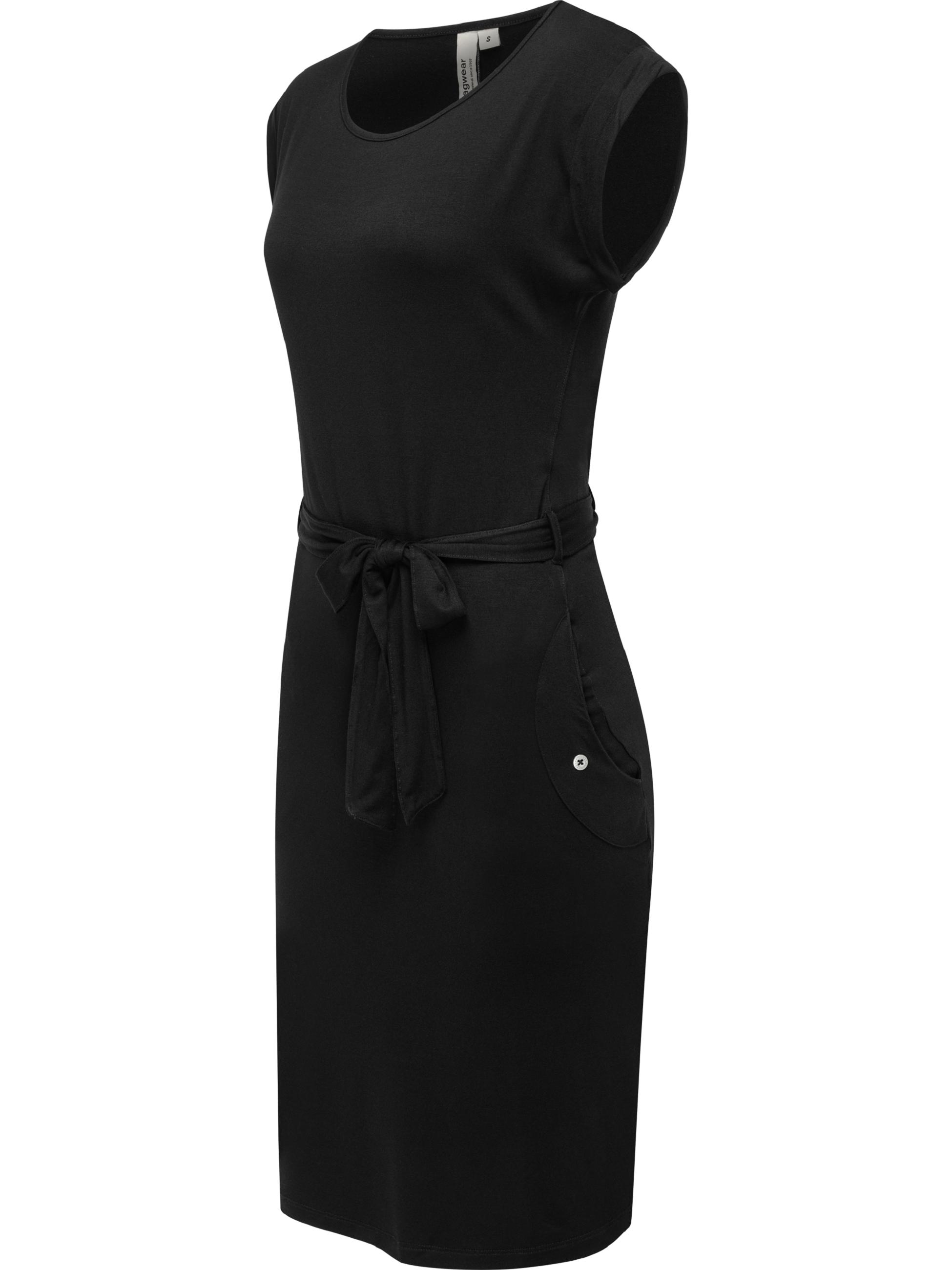 Damen Sommerkleid Kurzarm Midikleid "Taggien" Black