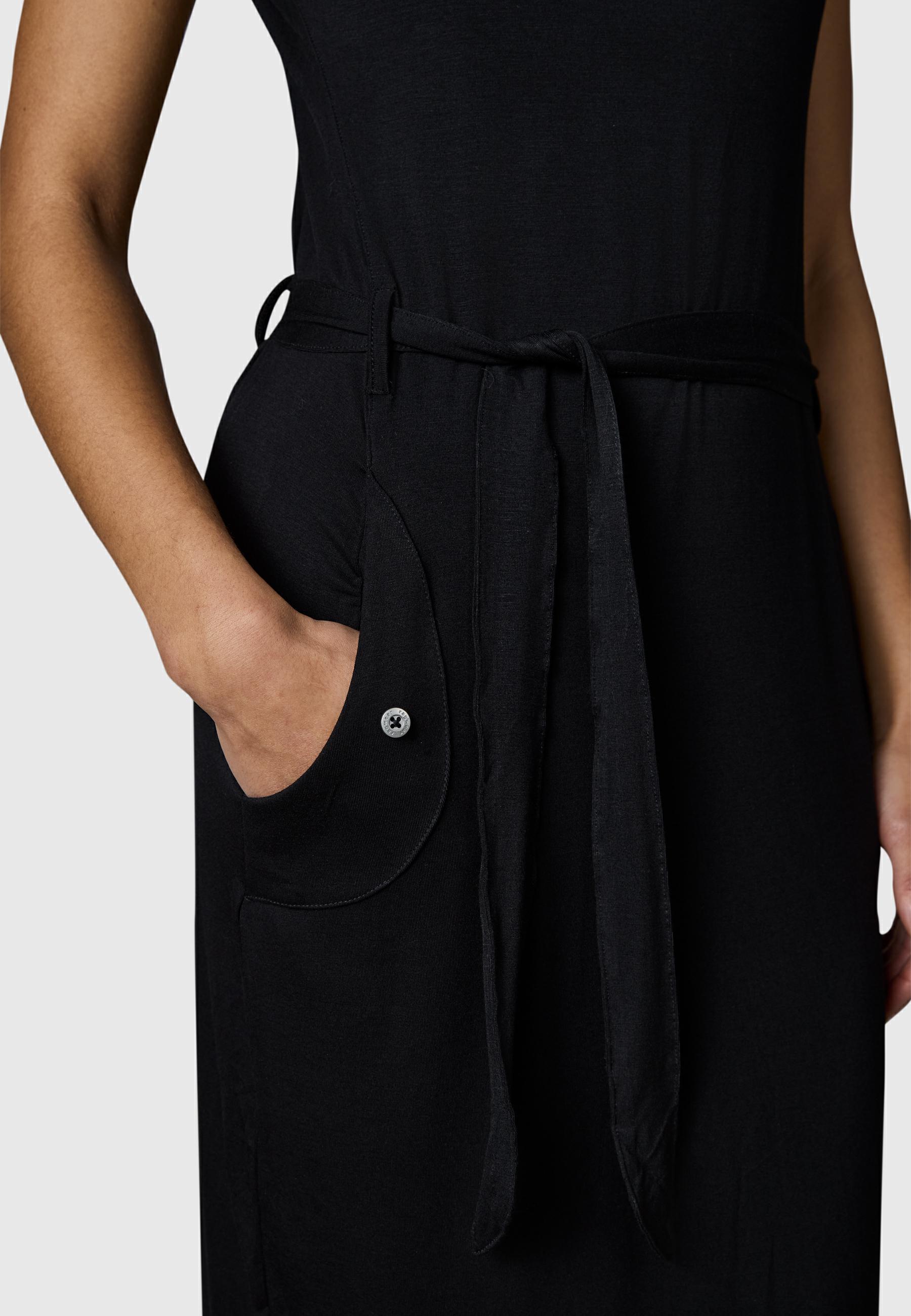 Damen Sommerkleid Kurzarm Midikleid "Taggien" Black