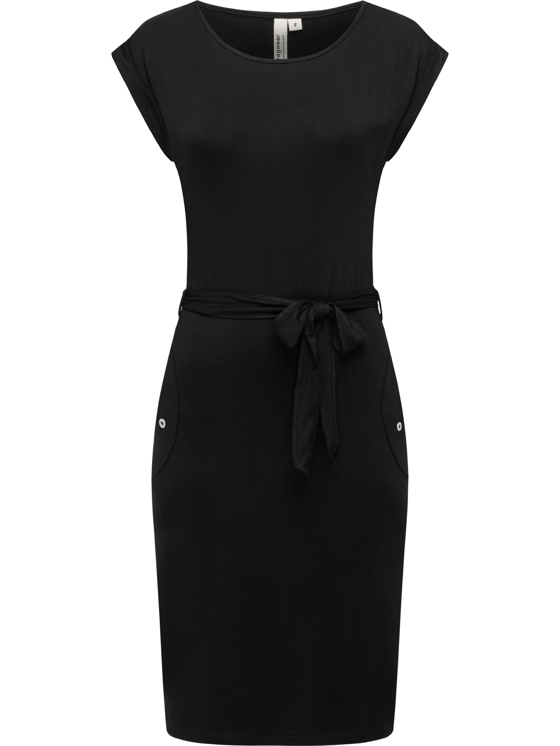 Damen Sommerkleid Kurzarm Midikleid "Taggien" Black